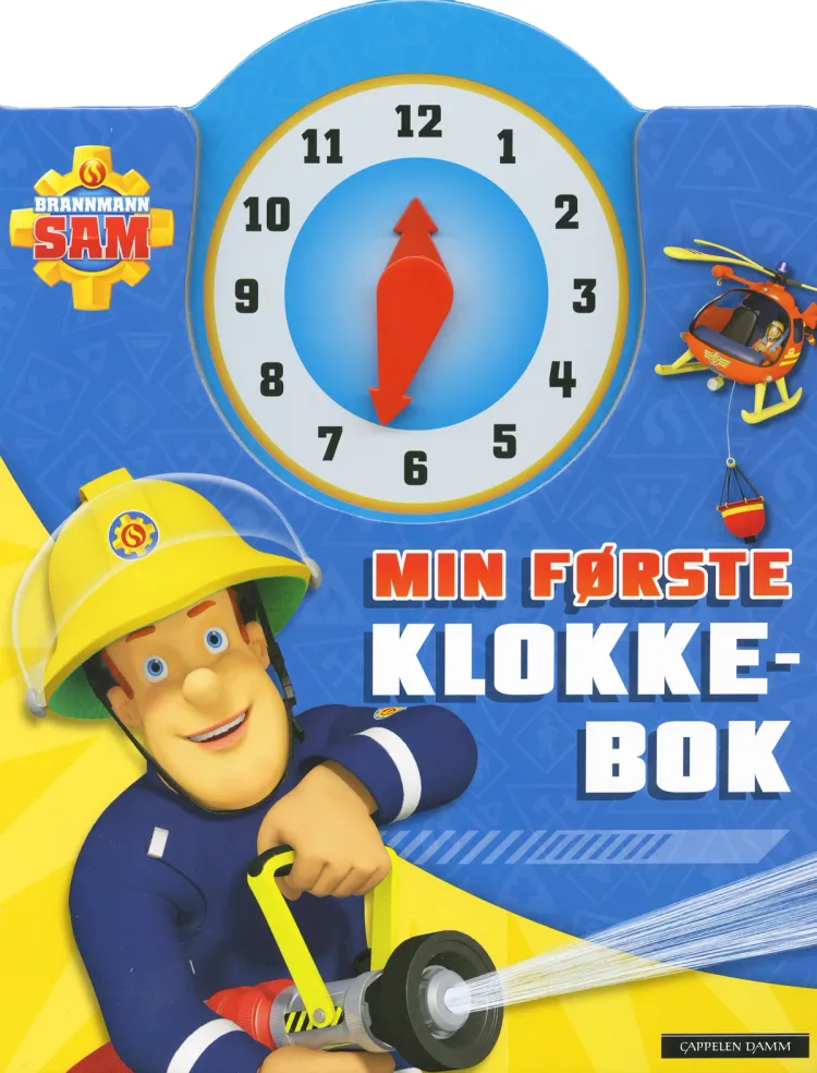 Omslag Brannmann Sam: Min første klokkebok (Innbundet)