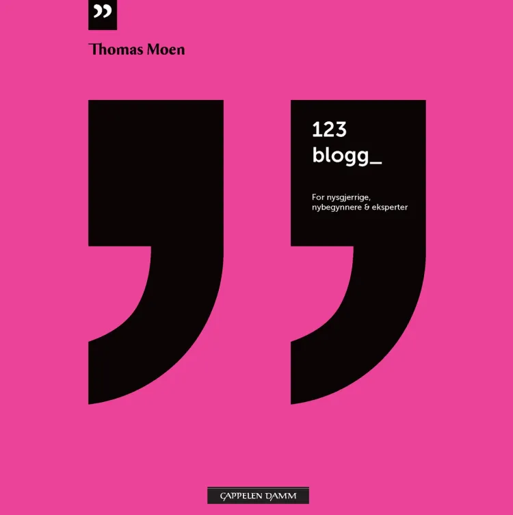 Omslag 123blogg av Thomas Moen (Ebok)