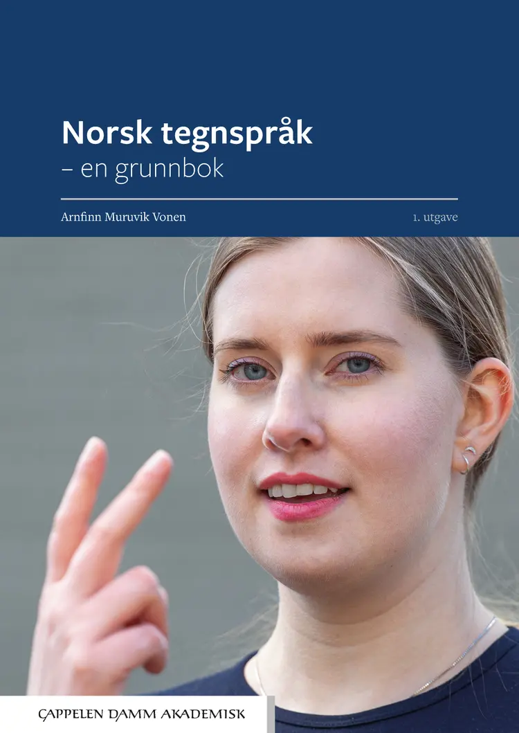 Omslag Norsk tegnspråk av Arnfinn Muruvik Vonen (Heftet)