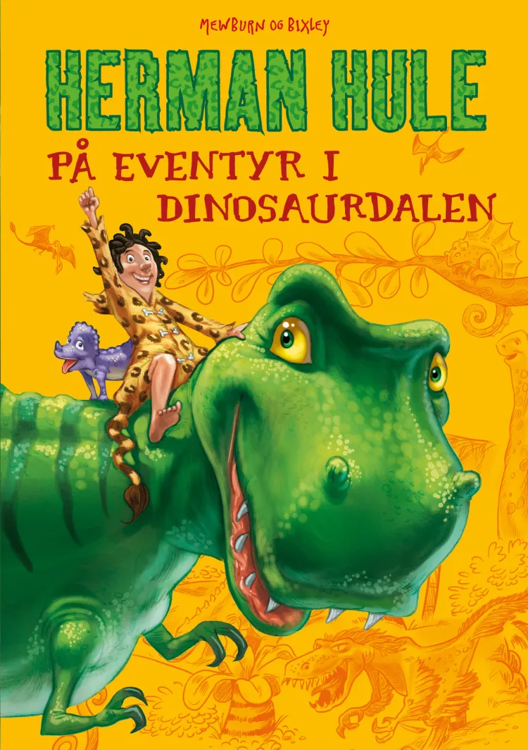 Omslag Herman Hule på eventyr i Dinosaurdalen av Kyle Mewburn (Heftet)