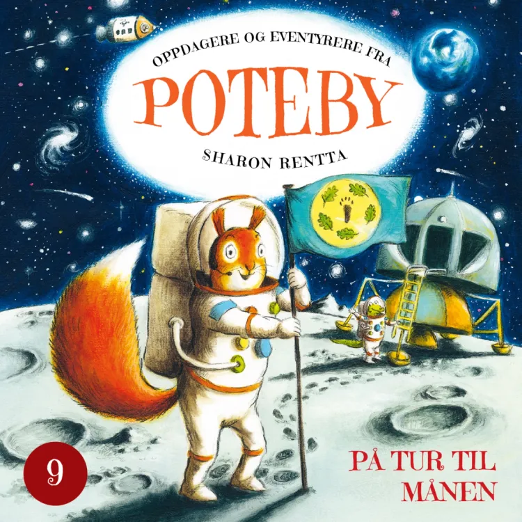 Omslag Poteby - På tur til månen av Sharon Rentta (Lydbok)