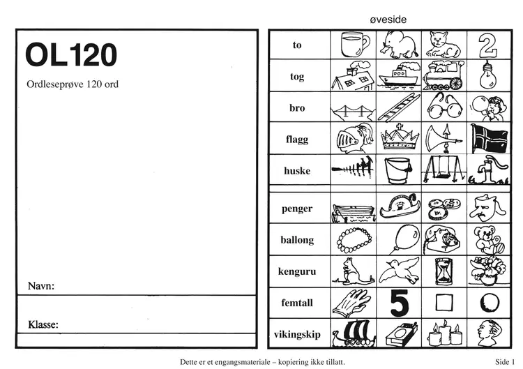 Omslag OL120 (5 stk) av Nielsen, Kreiner, Poulsen og Søegård (Ukjent)