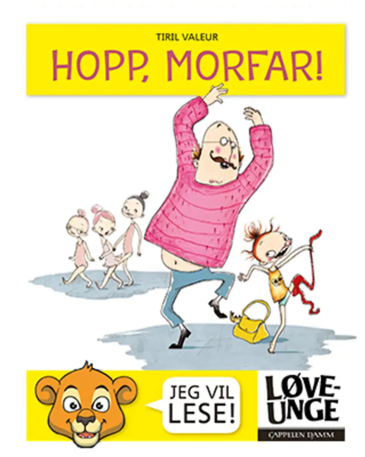Omslag Hopp, morfar! av Tiril Valeur (Ebok)