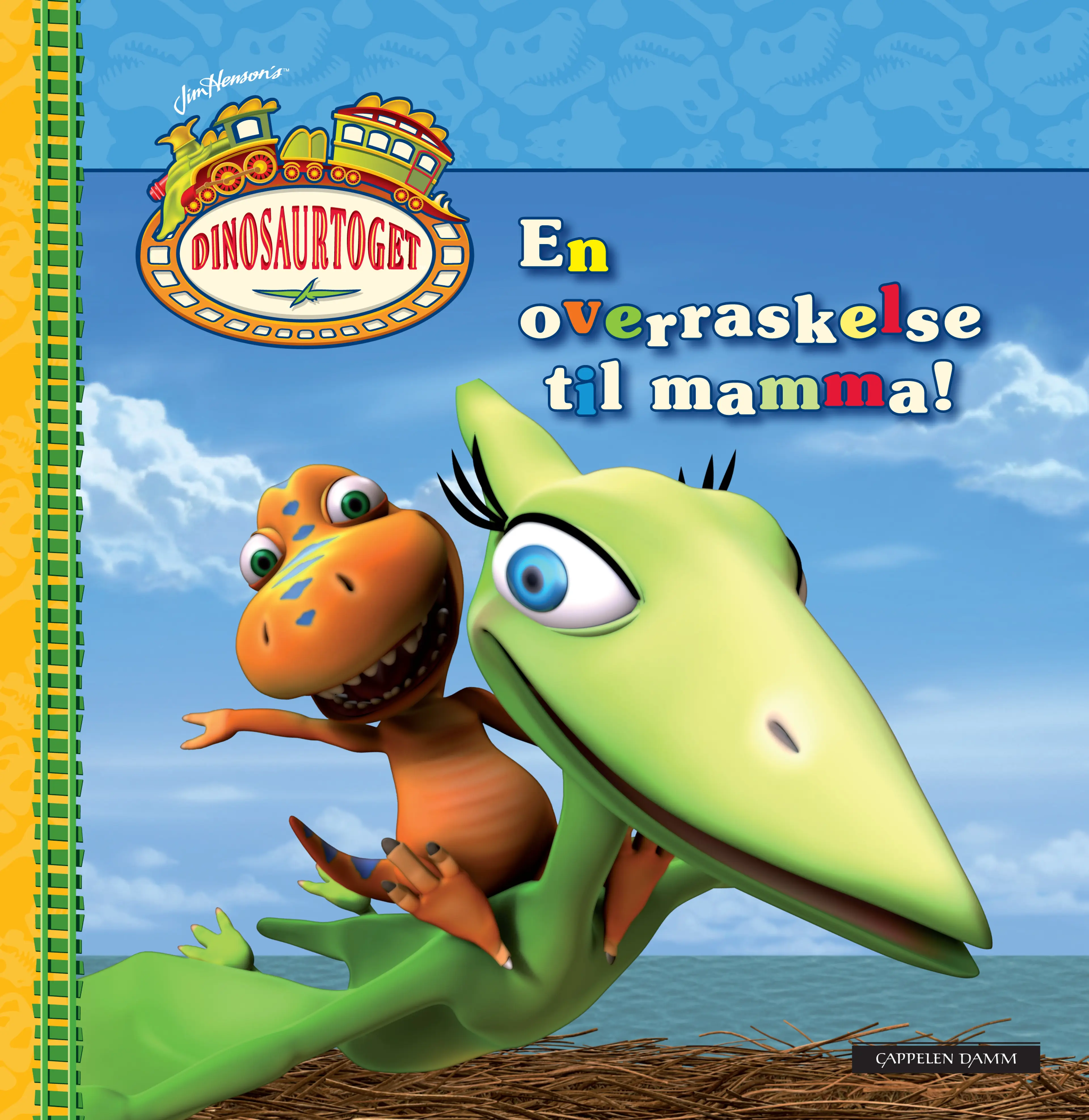 Omslag Dinosaurtoget - En overraskelse til mamma (Innbundet)