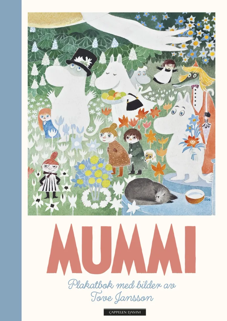 Omslag Mummi plakatbok av Tove Jansson (Innbundet)