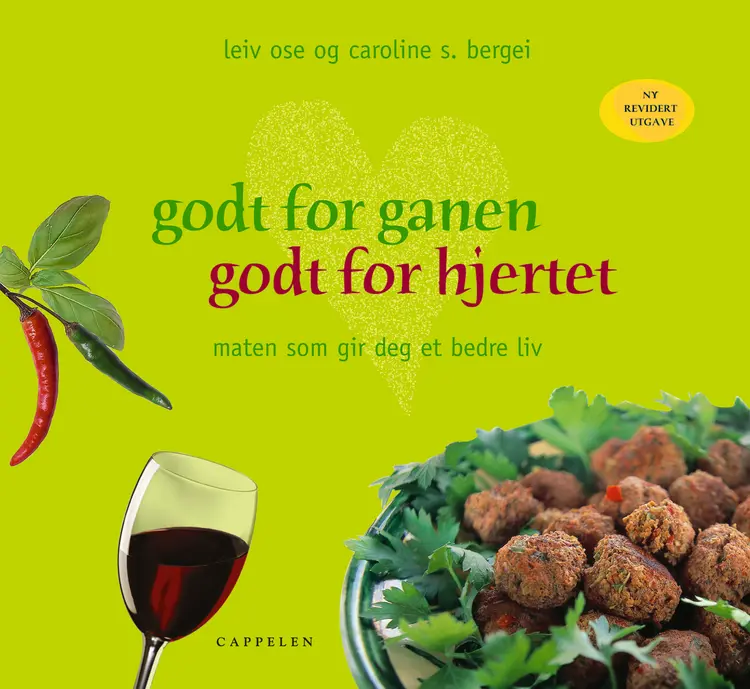 Omslag Godt for ganen, godt for hjertet av Leiv Ose / Caroline S. Bergei (Innbundet)
