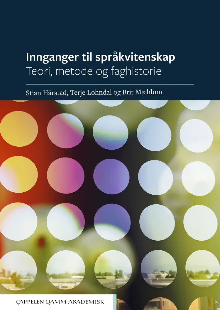 Omslag Innganger til språkvitenskap av Stian Hårstad, Terje Lohndal og Brit Mæhlum (Heftet)