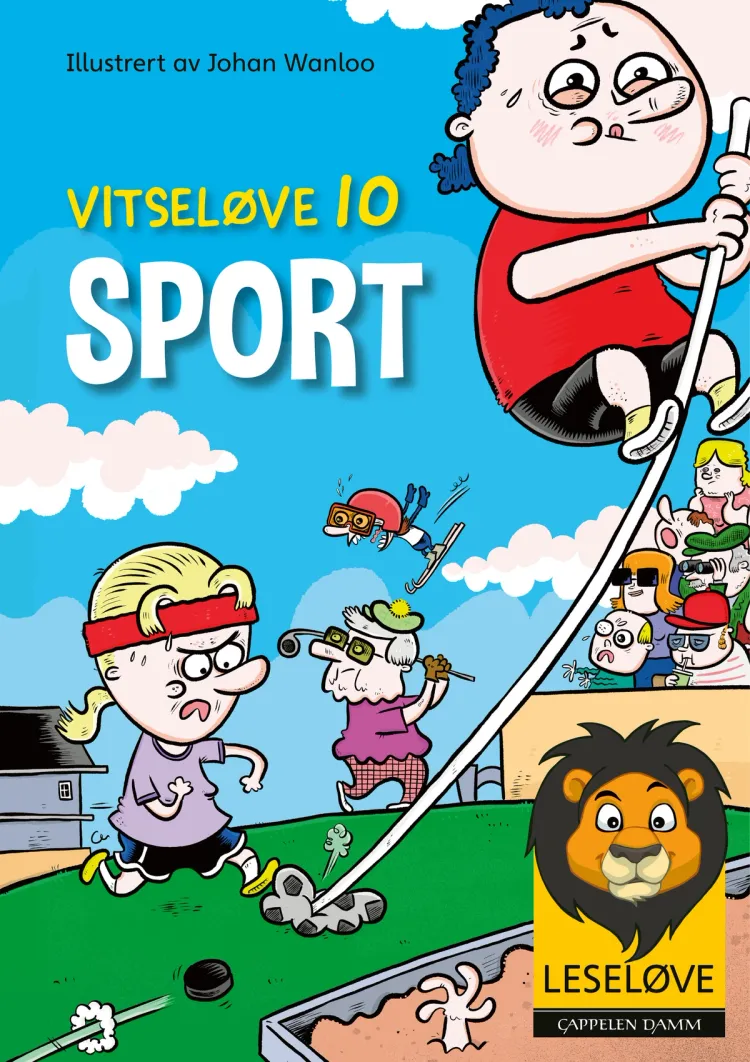 Omslag Leseløve - Vitseløve 10 Sport av Flere (Innbundet)