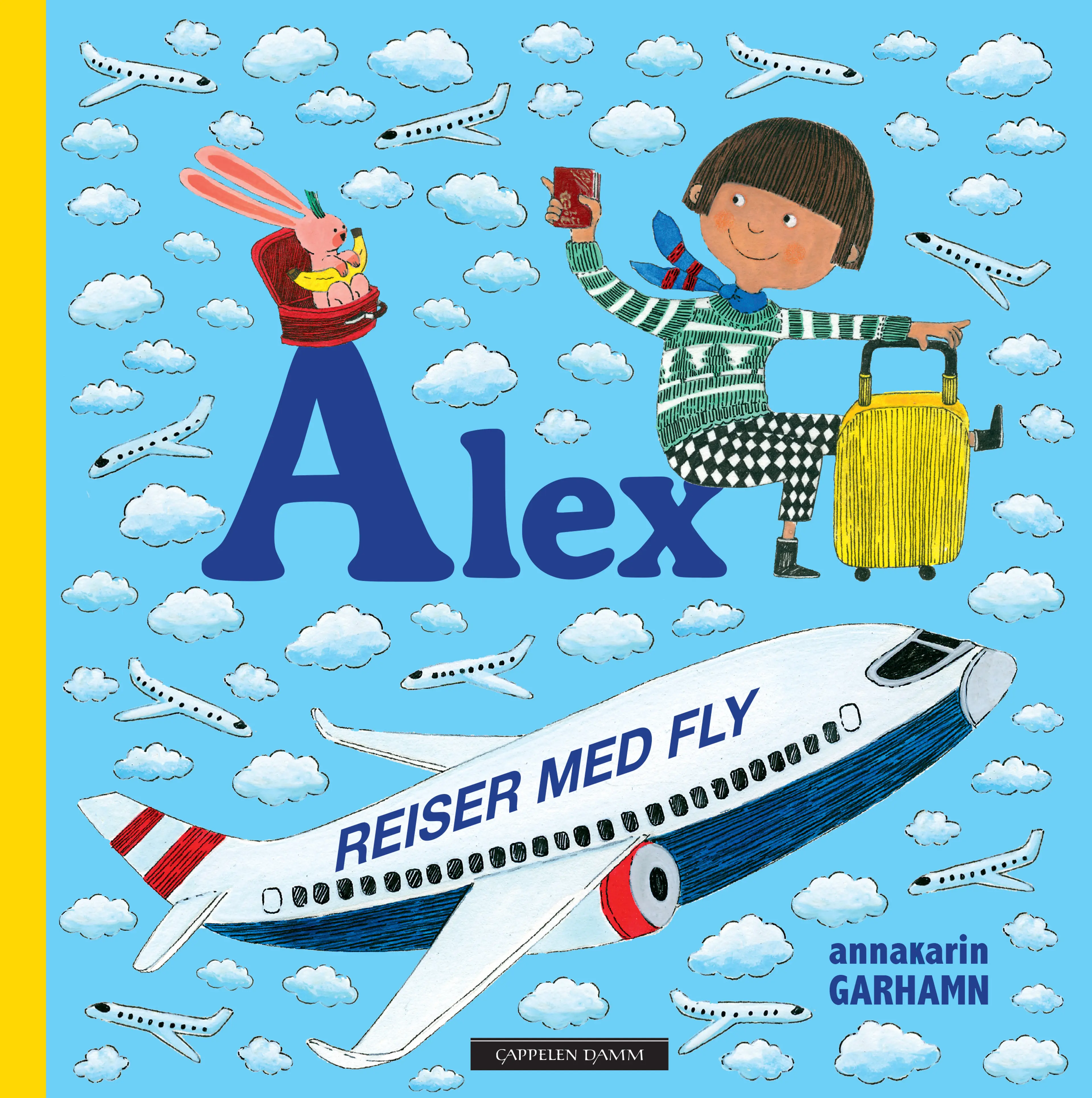 Omslag Alex reiser med fly av Anna-Karin Garhamn (Innbundet)