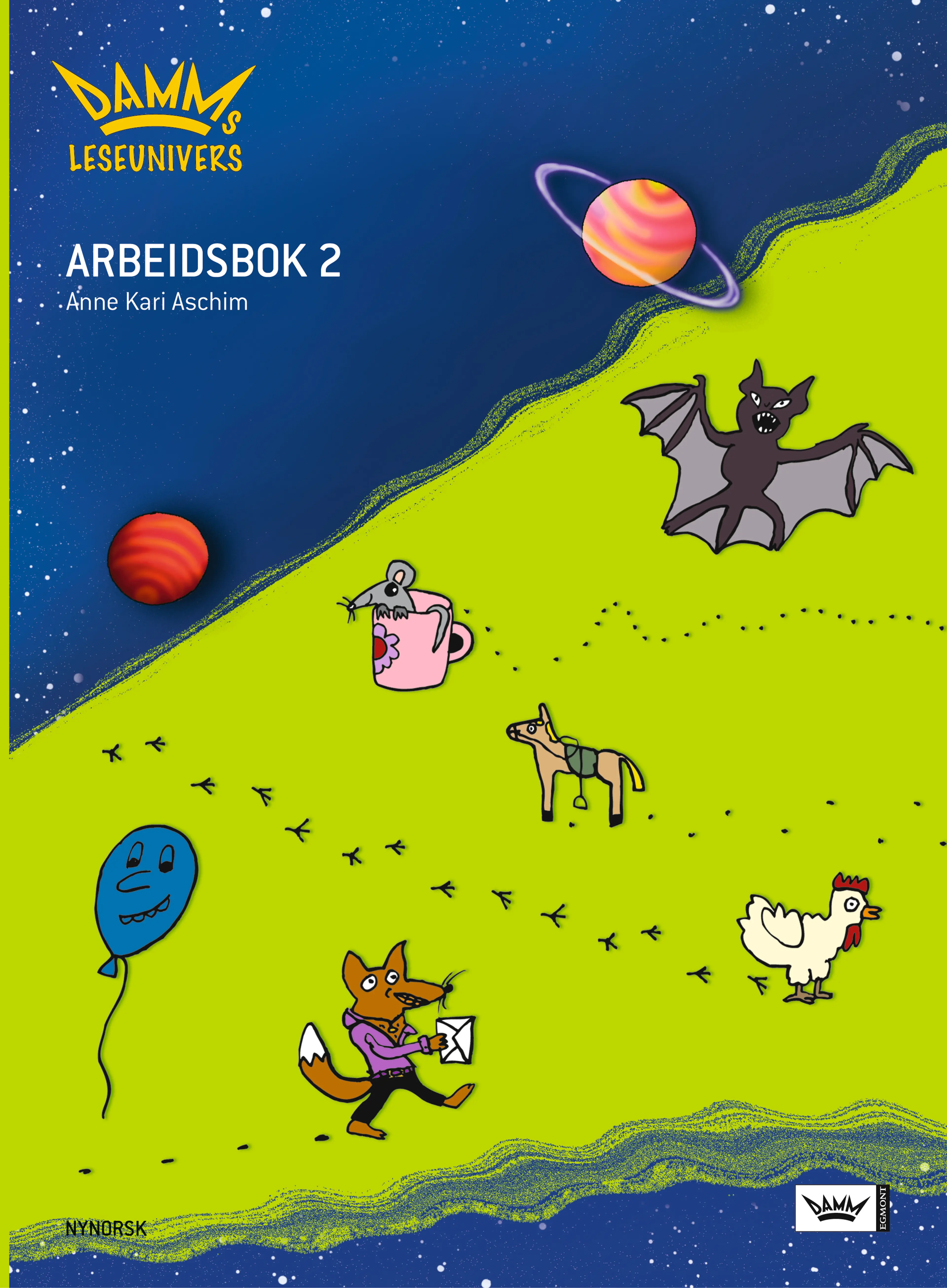 Omslag Damms leseunivers 1 Arbeidsbok 2 av Anne Kari Aschim (Heftet)