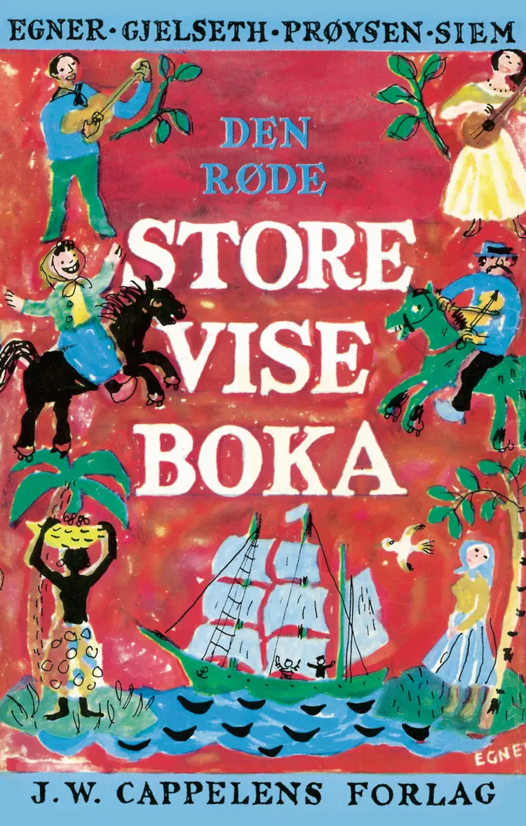 Omslag Den røde store viseboka (Innbundet)