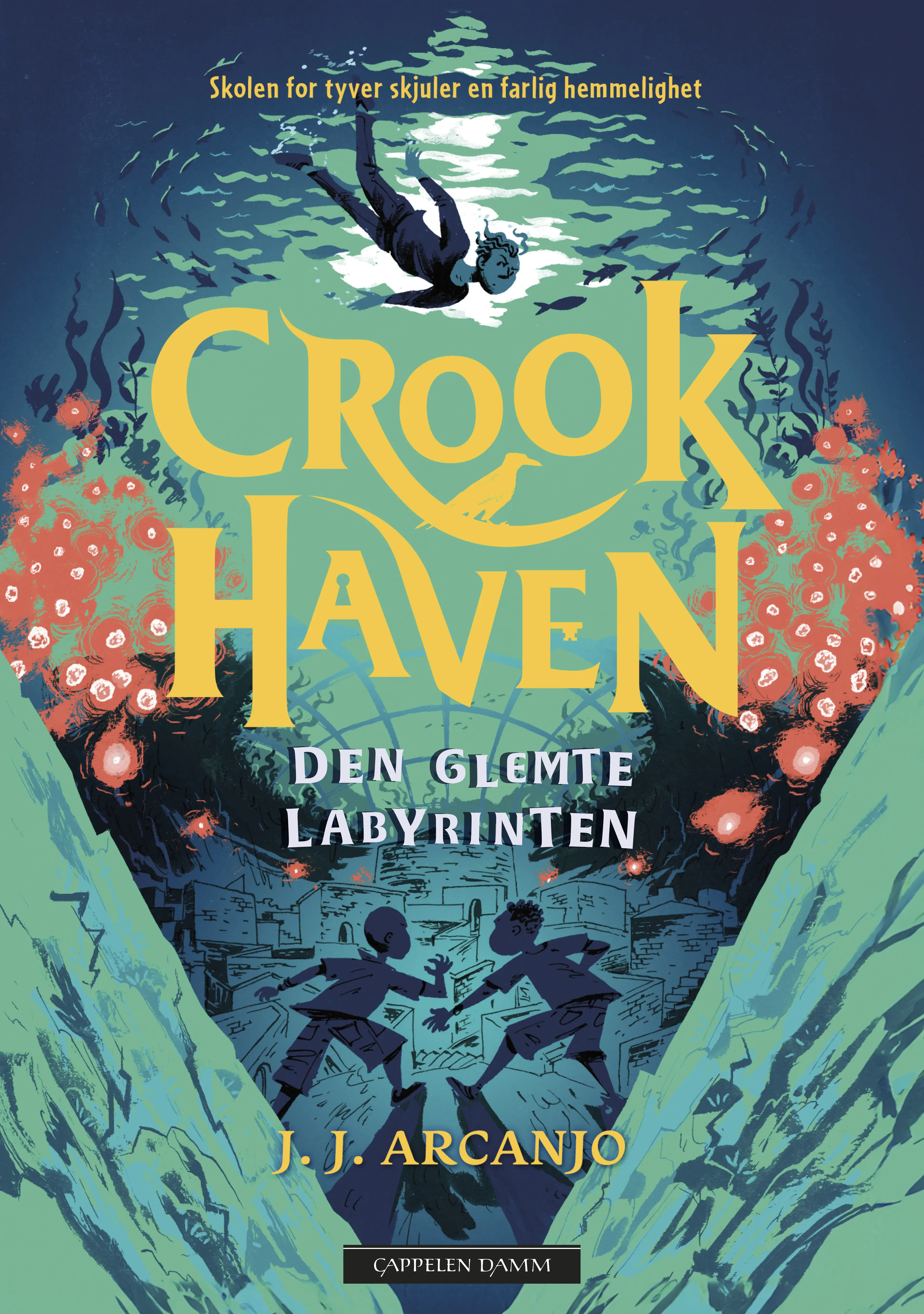 Omslag Crookhaven - Den glemte labyrinten av J. J. Arcanjo (Innbundet)