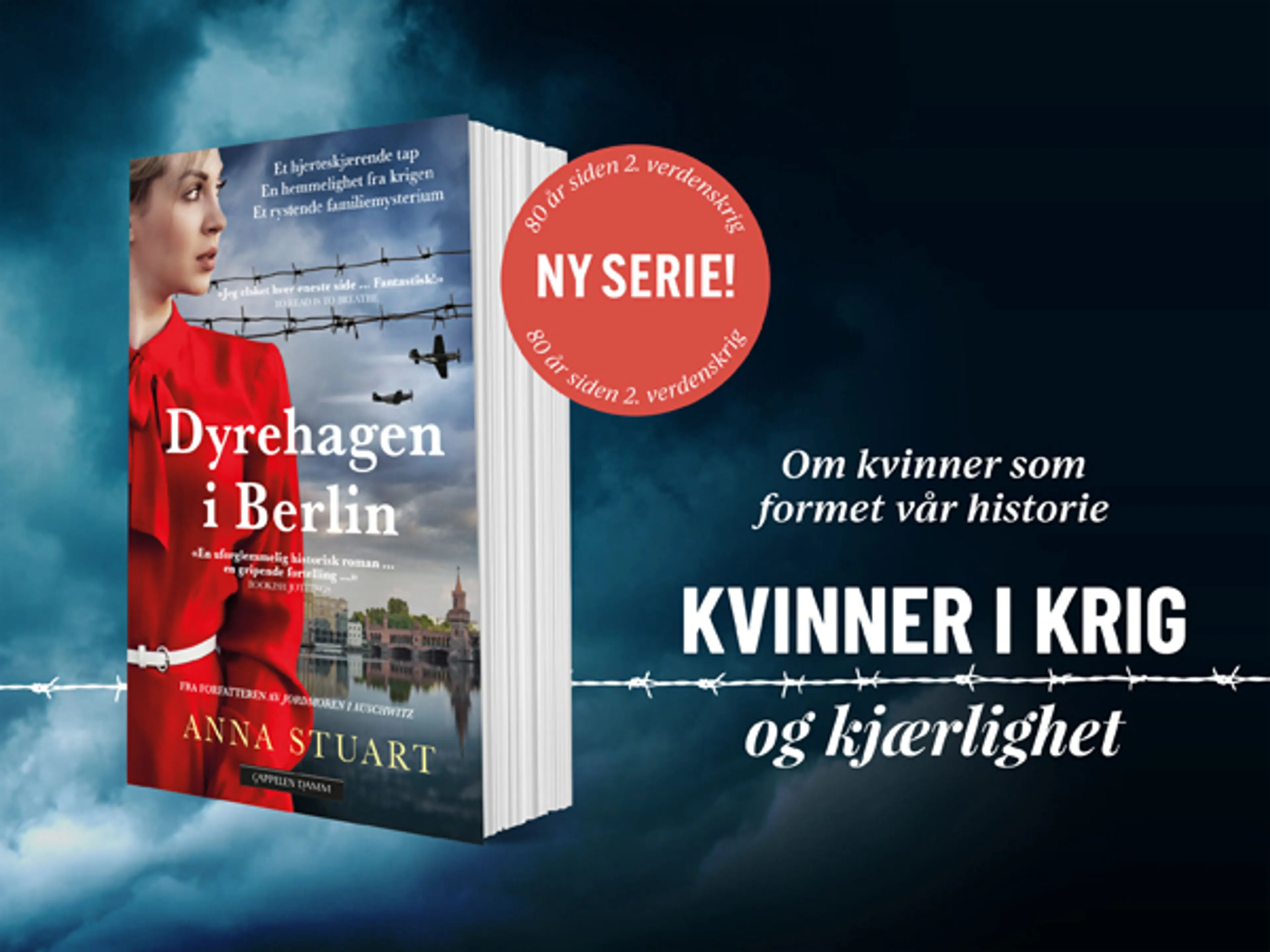 Boken Dyrehagen i Berlin og teksten Kvinner i krig og kjærlighet - Ny serie
