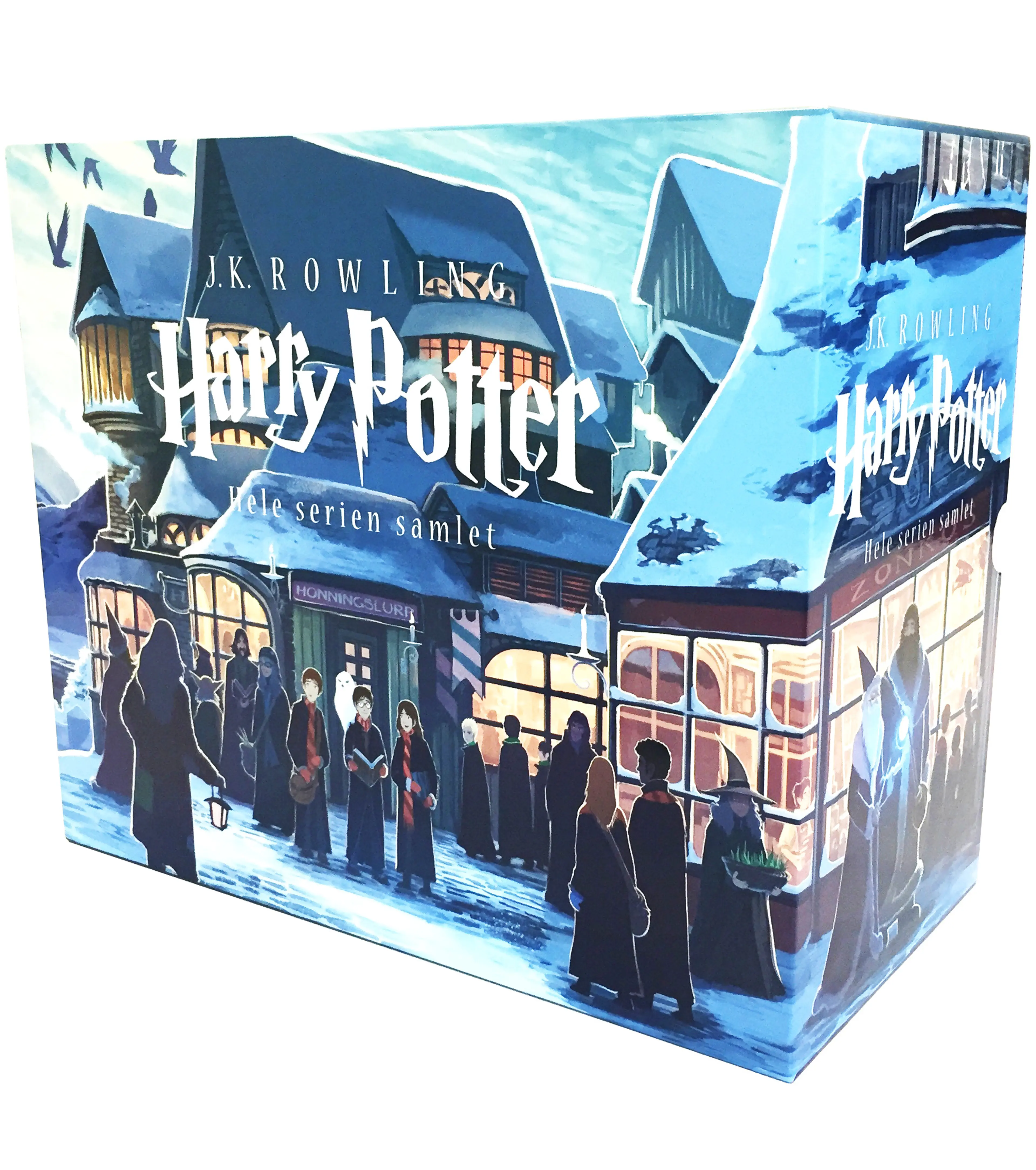 Omslag Harry Potter samleboks pocket 1-7 av J.K. Rowling (Ukjent)