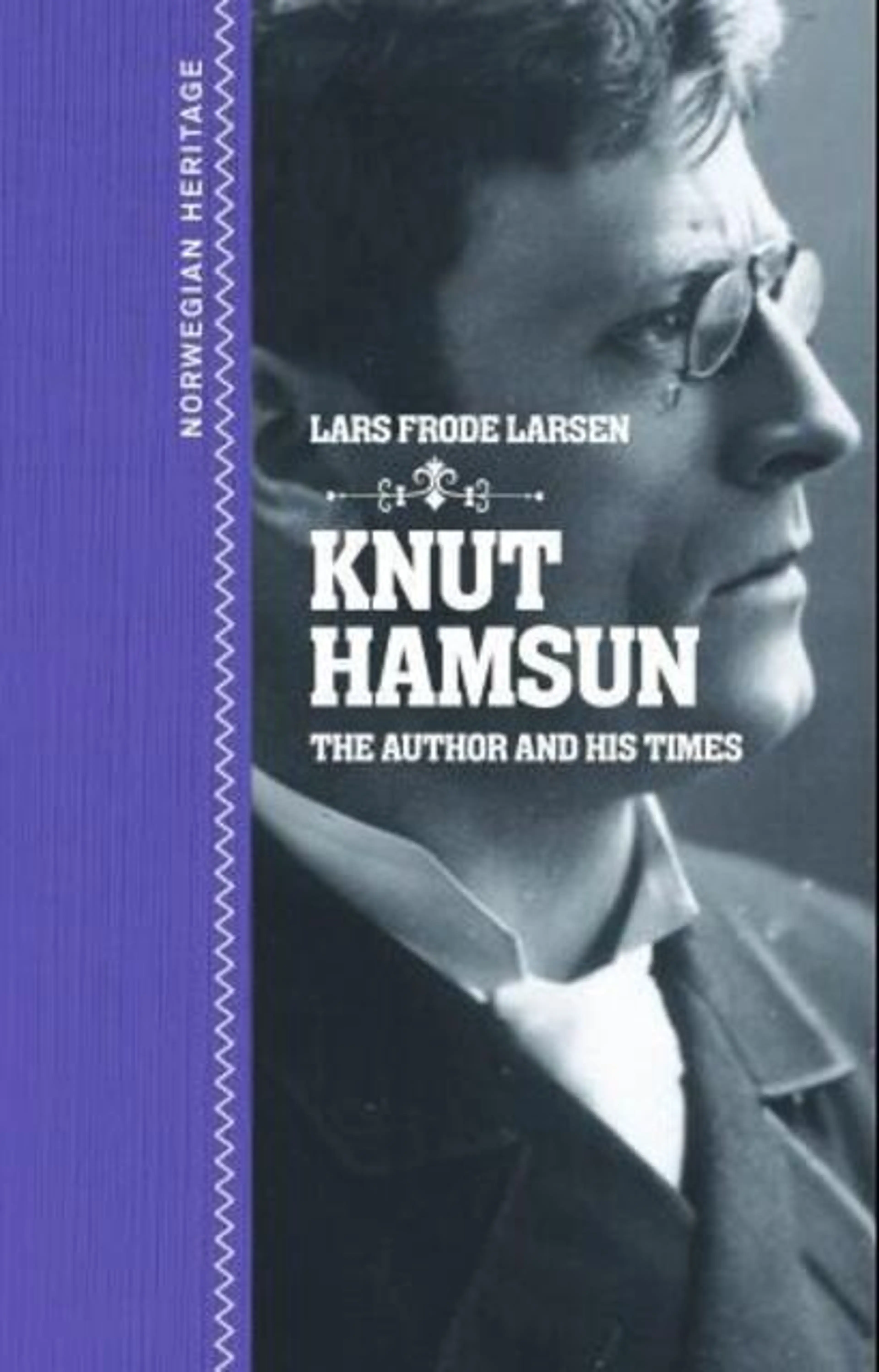 Omslag Knut Hamsun av Lars Frode Larsen (Innbundet)