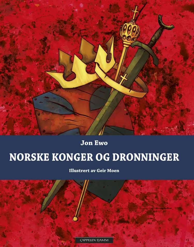 Omslag Norske konger og dronninger av Jon Ewo (Innbundet)