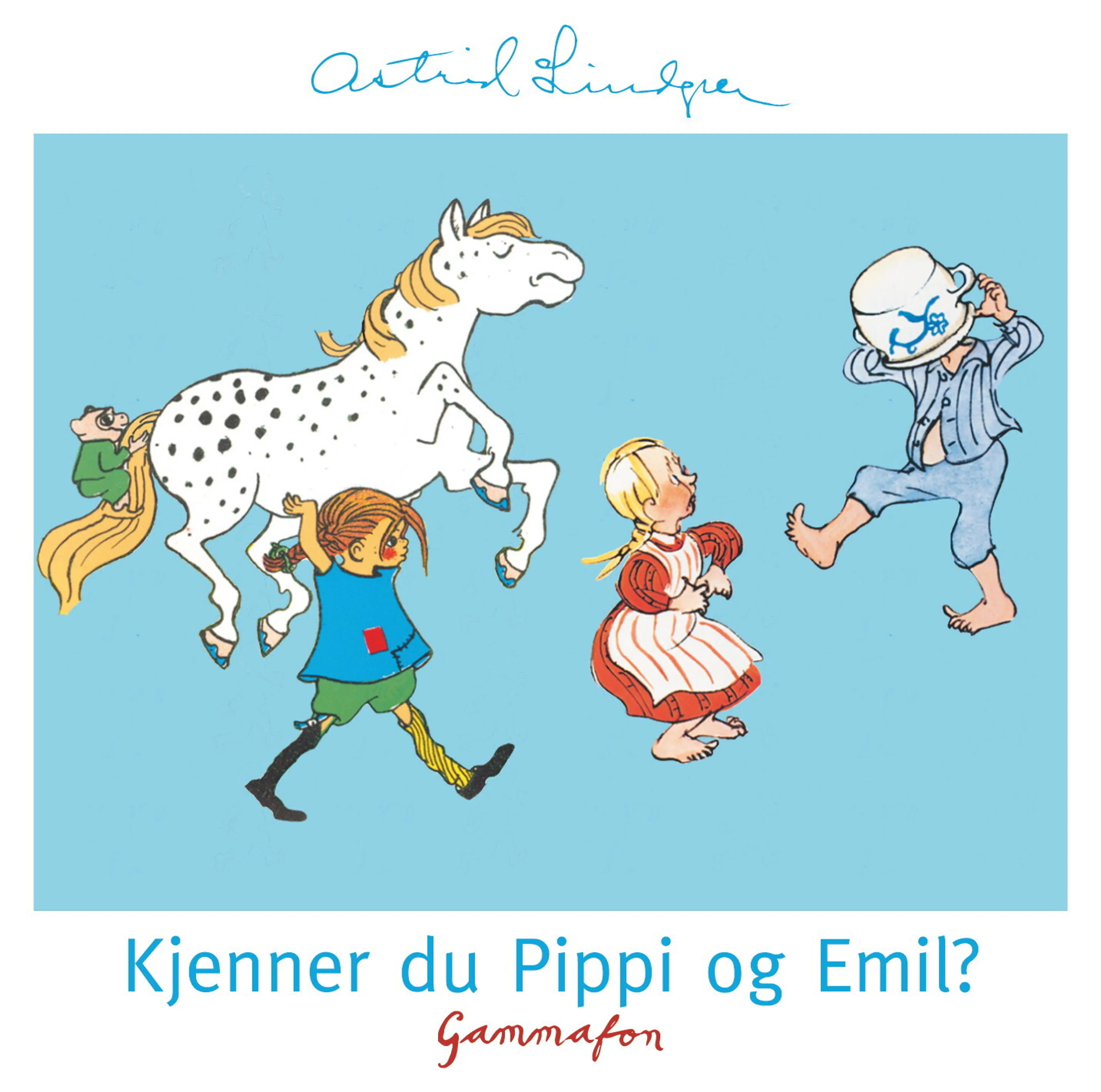Omslag Kjenner du Pippi og Emil? av Astrid Lindgren (Lydbok)