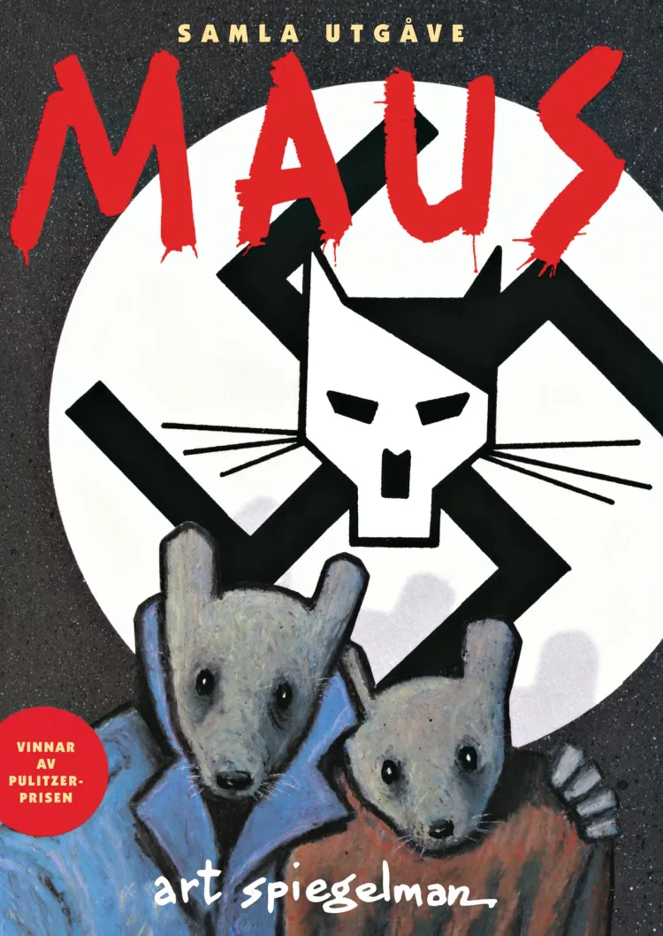 Omslag Maus av Art Spiegelman (Innbundet)