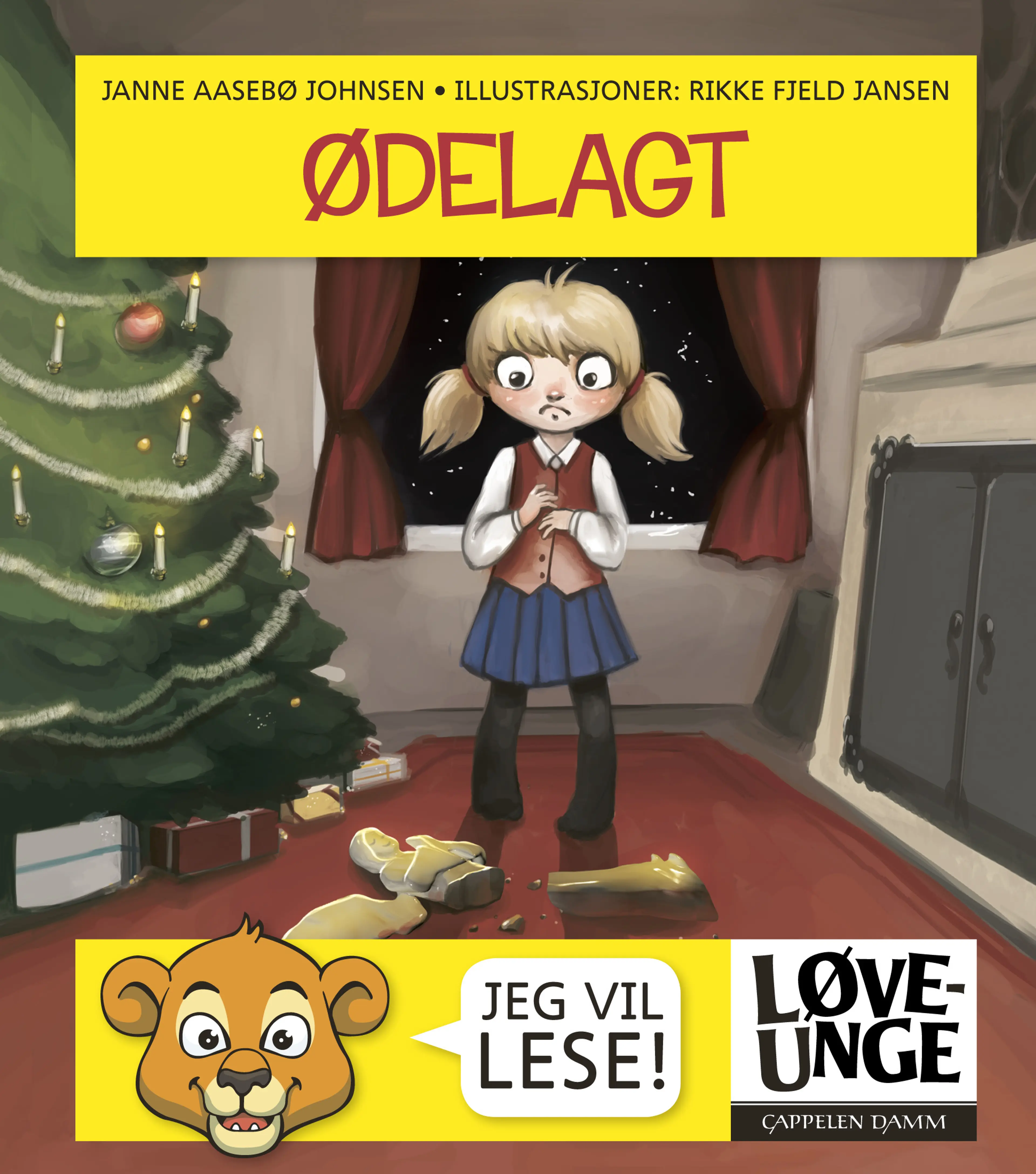 Omslag Løveunge - Ødelagt av Janne Aasebø Johnsen (Innbundet)