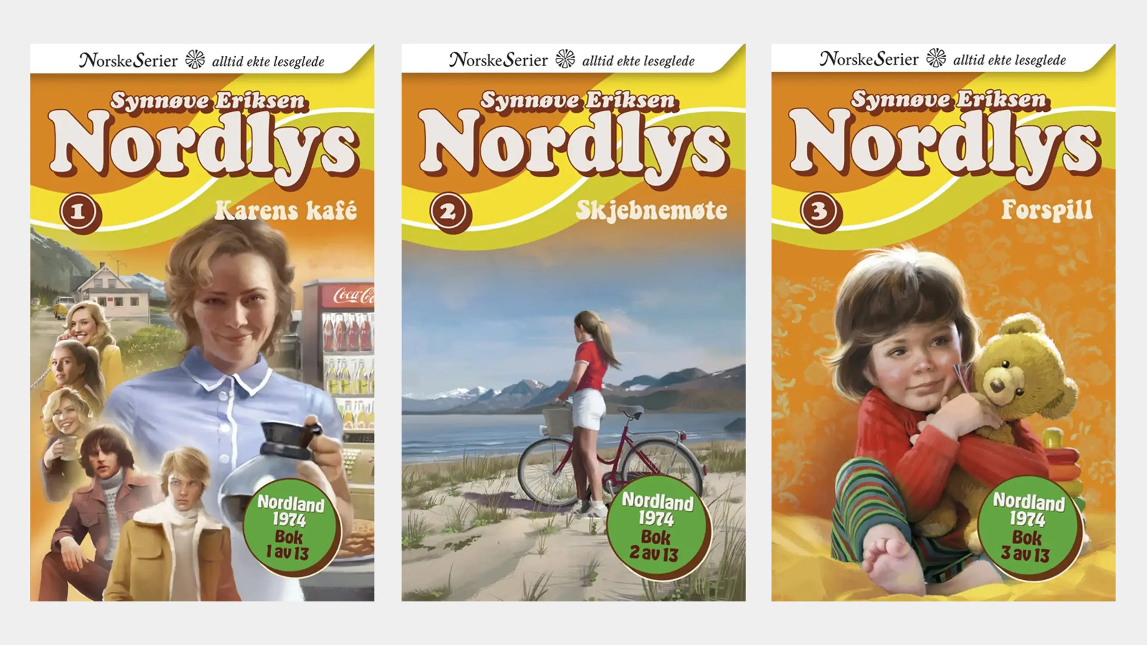 De tre første bøkene i serien Nordlys