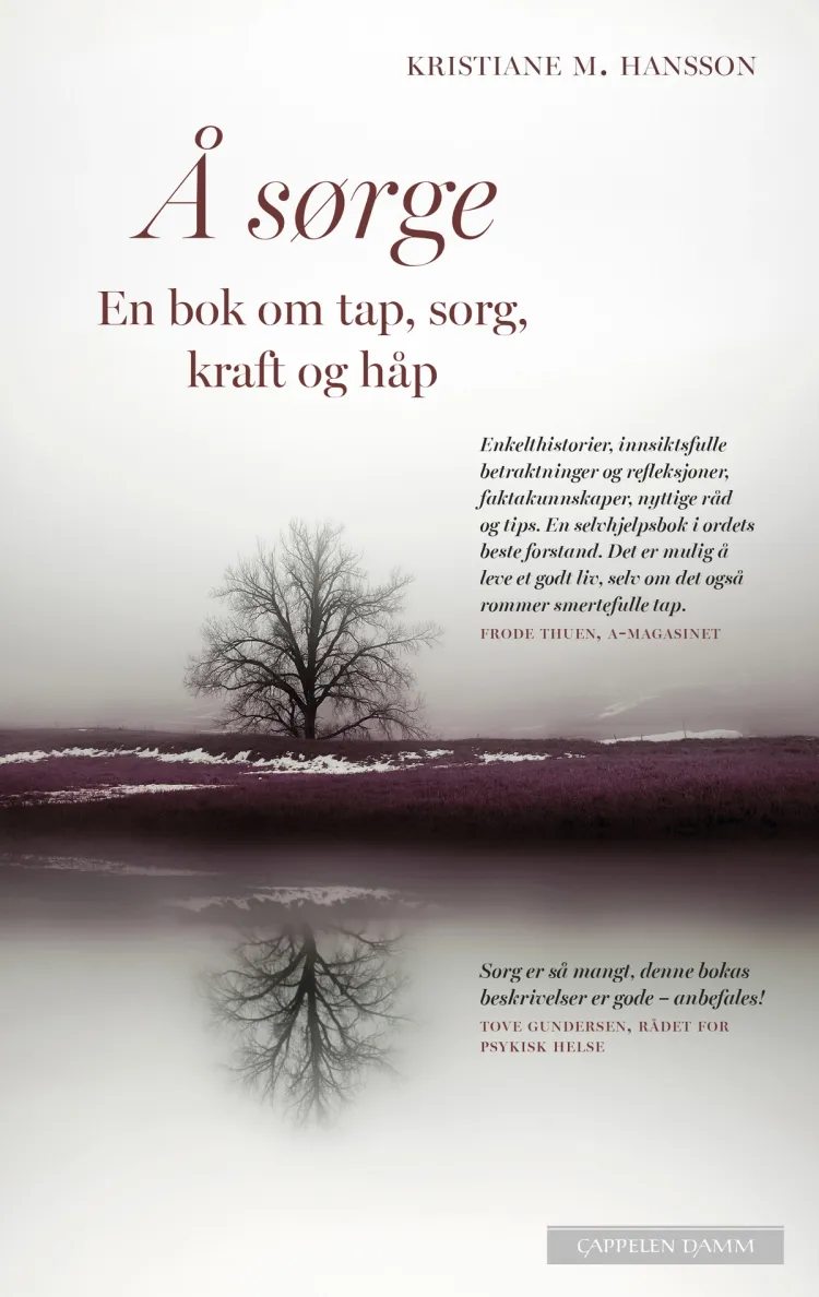 Omslag Å sørge av Kristiane M. Hansson (Innbundet)
