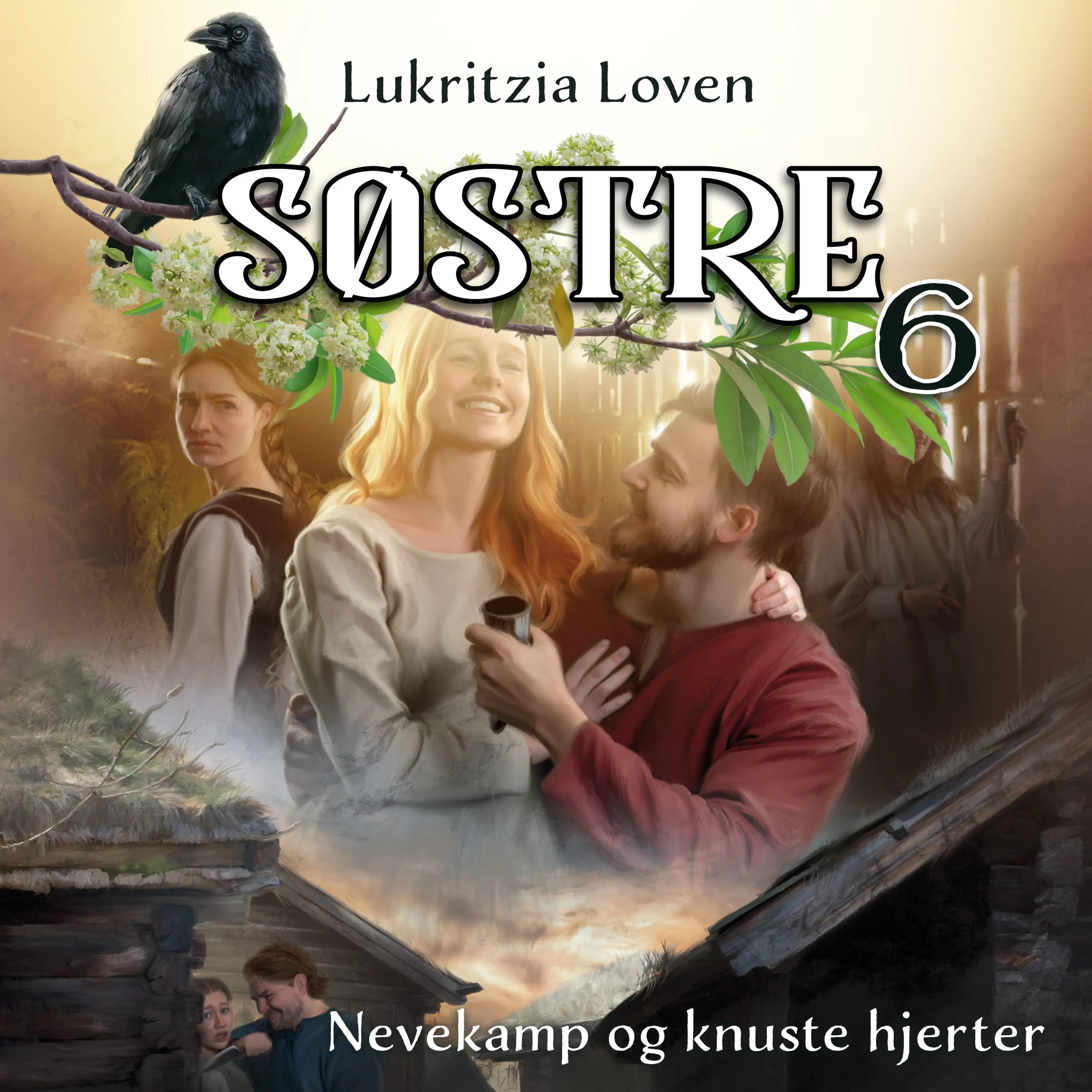 Omslag Nevekamp og knuste hjerter av Lukritzia Loven (Lydbok)