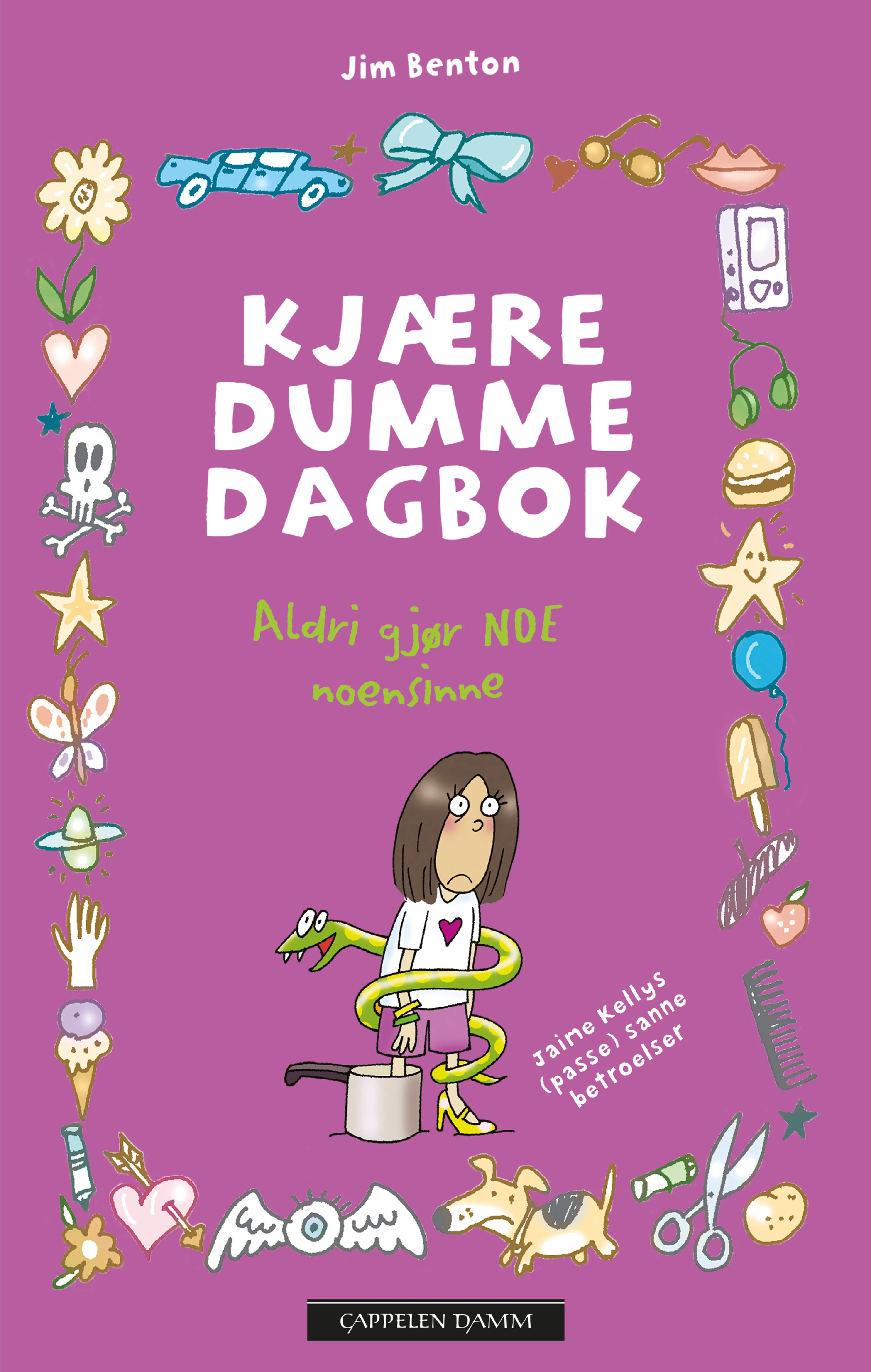Omslag Kjære dumme dagbok 4 - Aldri gjør NOE noensinne av Jim Benton (Ebok)