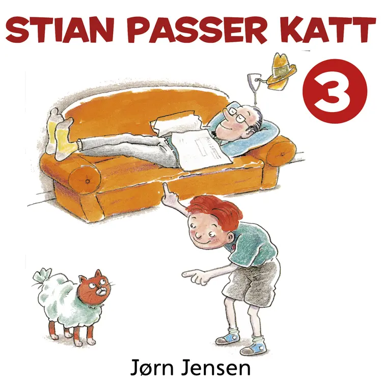 Omslag Stian passer katt av Jørn Jensen (Lydbok)