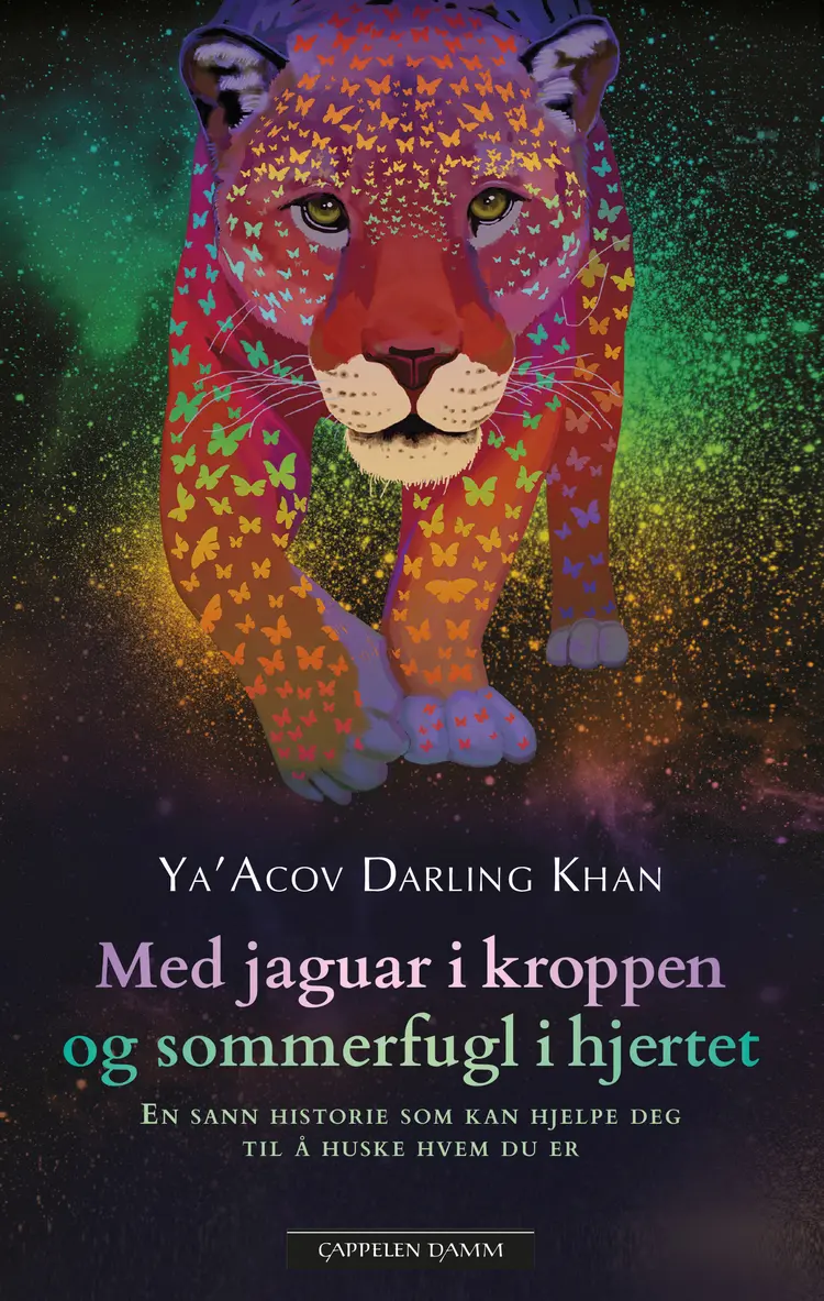 Omslag Med jaguar i kroppen og sommerfugl i hjertet av Ya´Acov Darling Khan (Ebok)