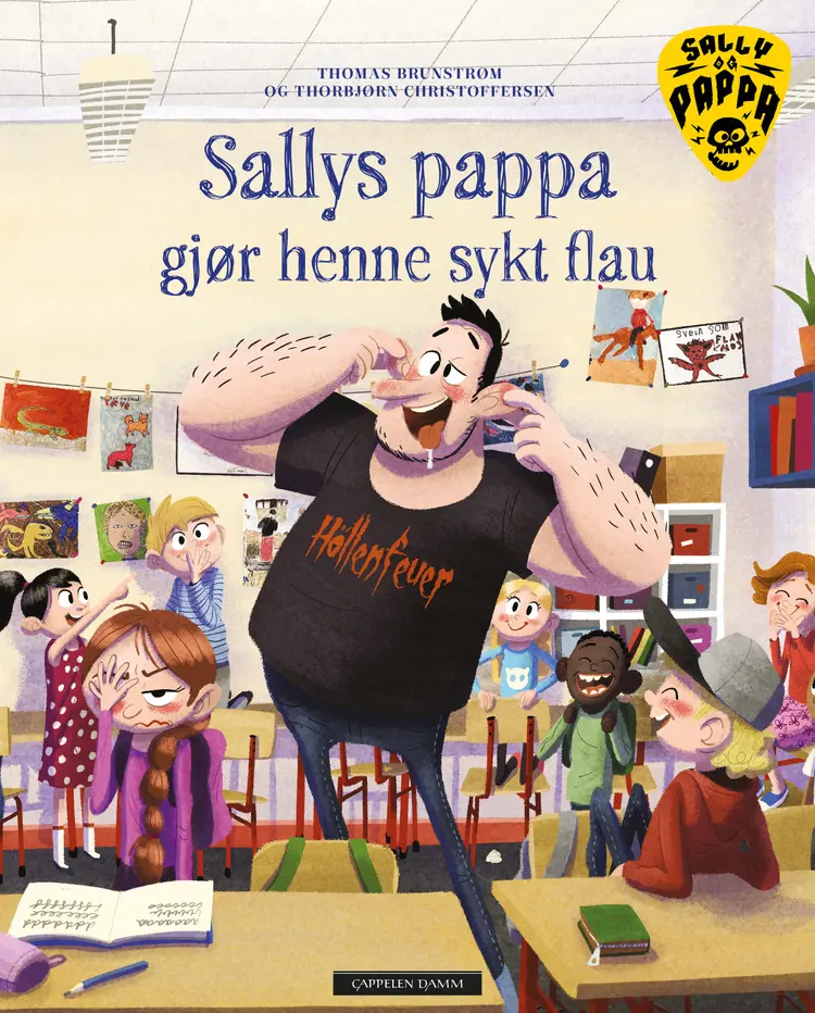 Omslag Sallys pappa gjør henne sykt flau av Thomas Brunstrøm (Ebok)
