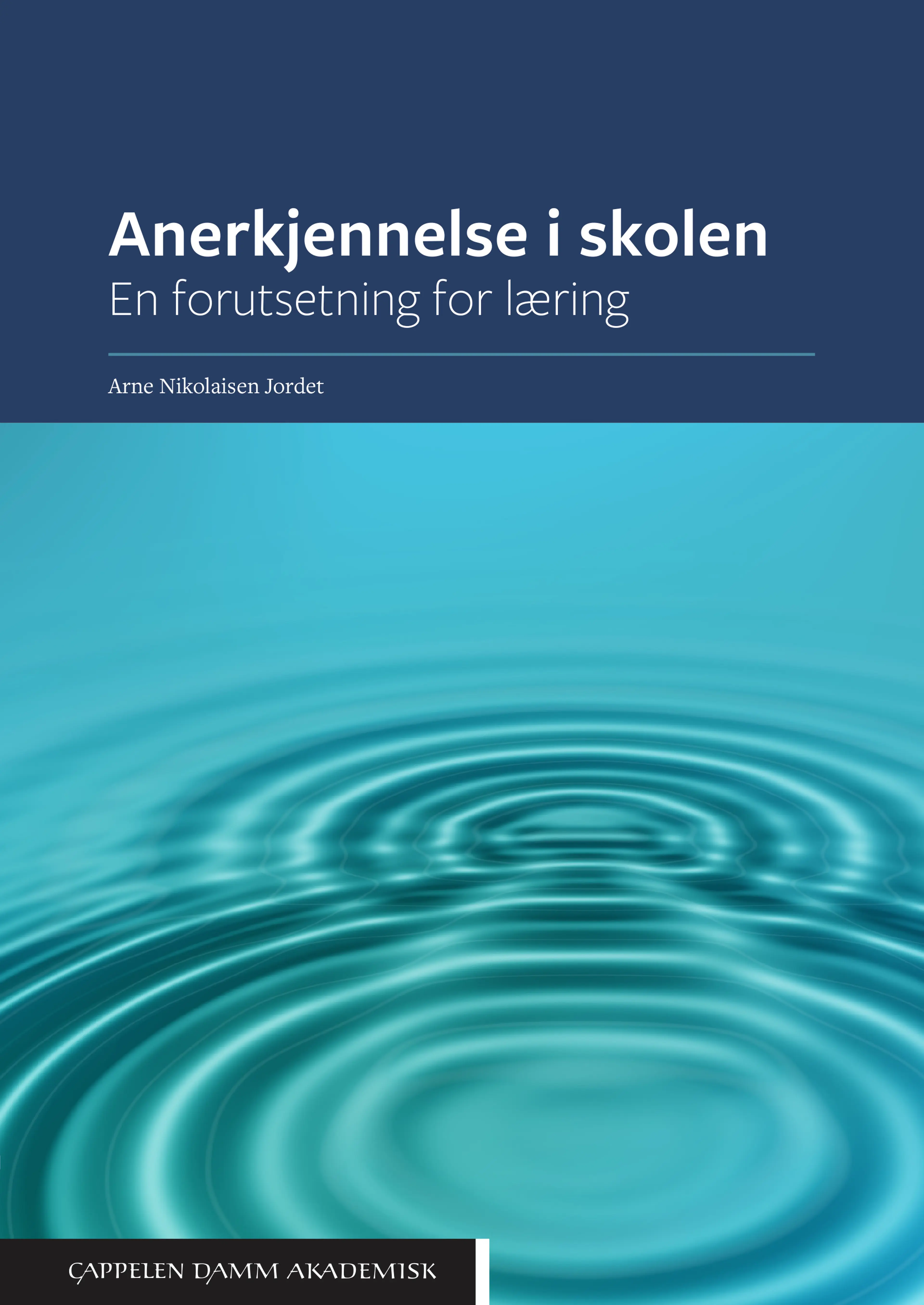 Omslag Anerkjennelse i skolen av Arne Nikolaisen Jordet (Heftet)