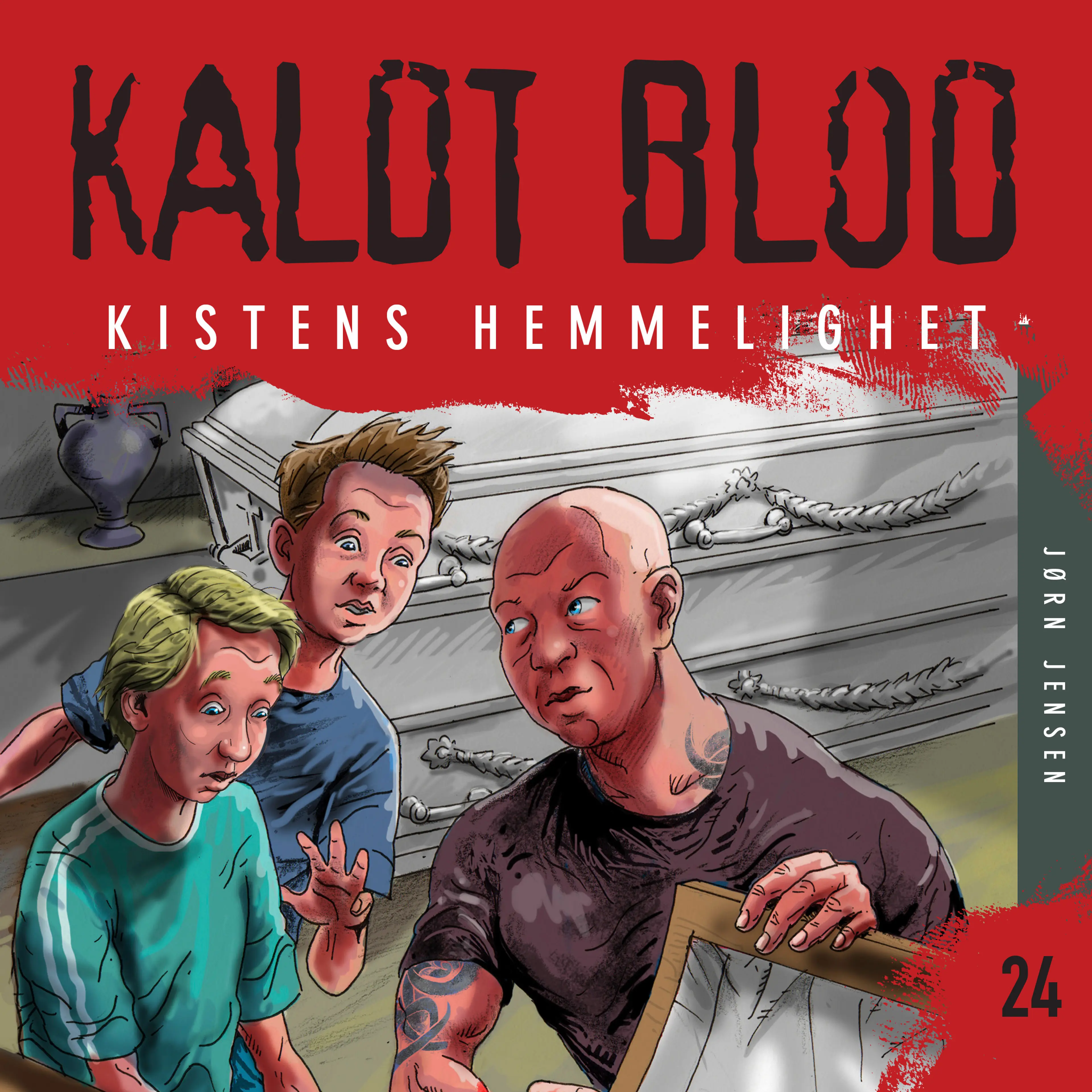Omslag Kaldt blod 24 - Kistens hemmelighet av Jørn Jensen (Lydbok)