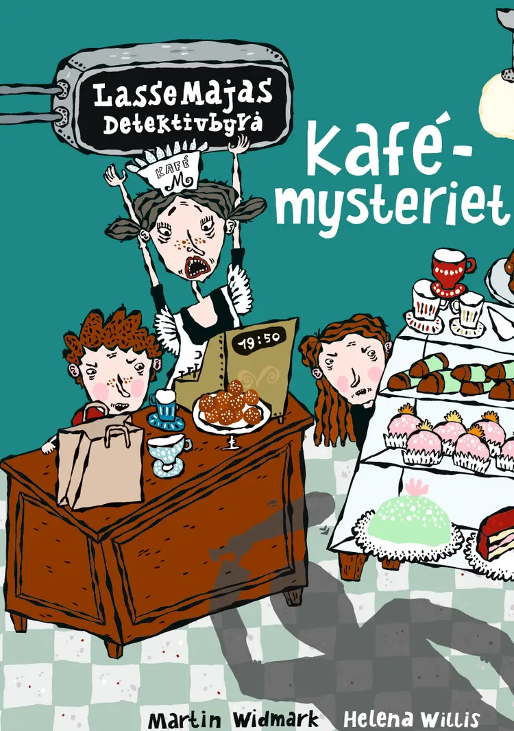 Omslag LasseMaja - Kafémysteriet av Martin Widmark (Innbundet)
