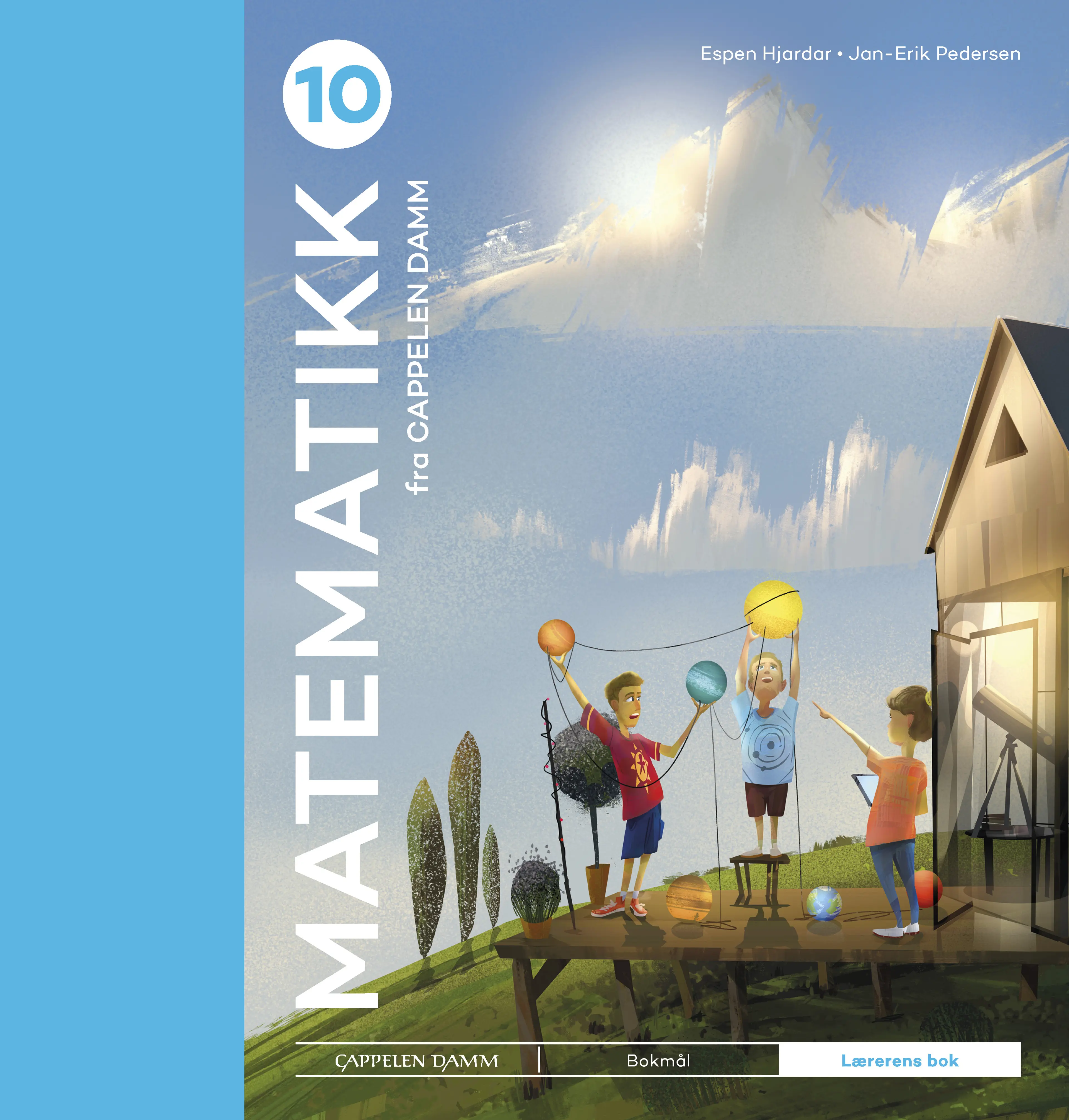 Omslag Matematikk 10 fra Cappelen Damm Lærerens bok av Espen Hjardar og Jan-Erik Pedersen (Innbundet)