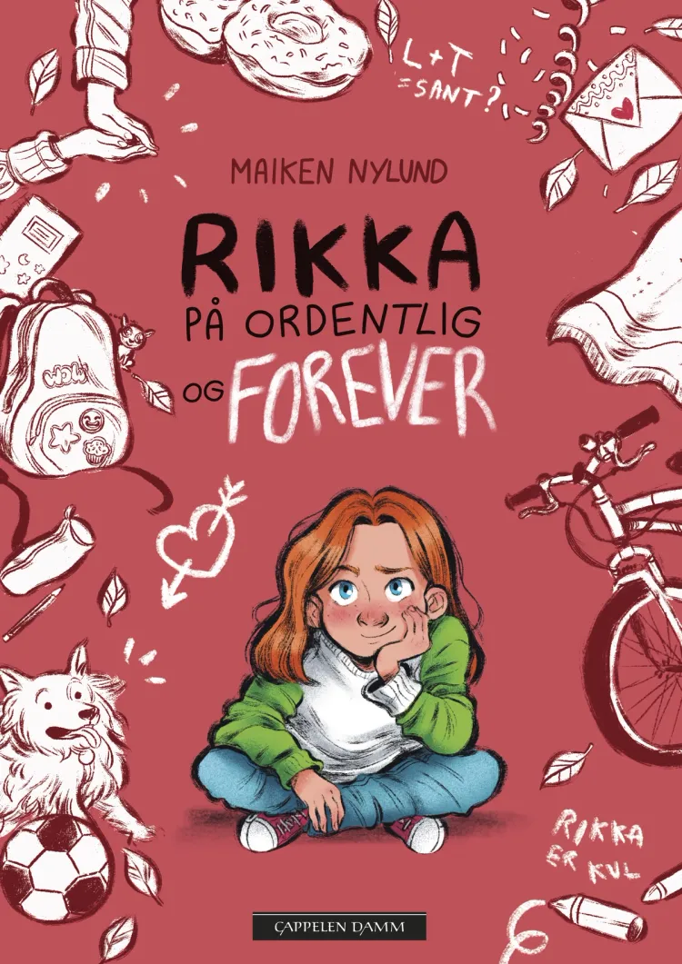 Omslag Rikka - på ordentlig og forever av Maiken Nylund (Innbundet)