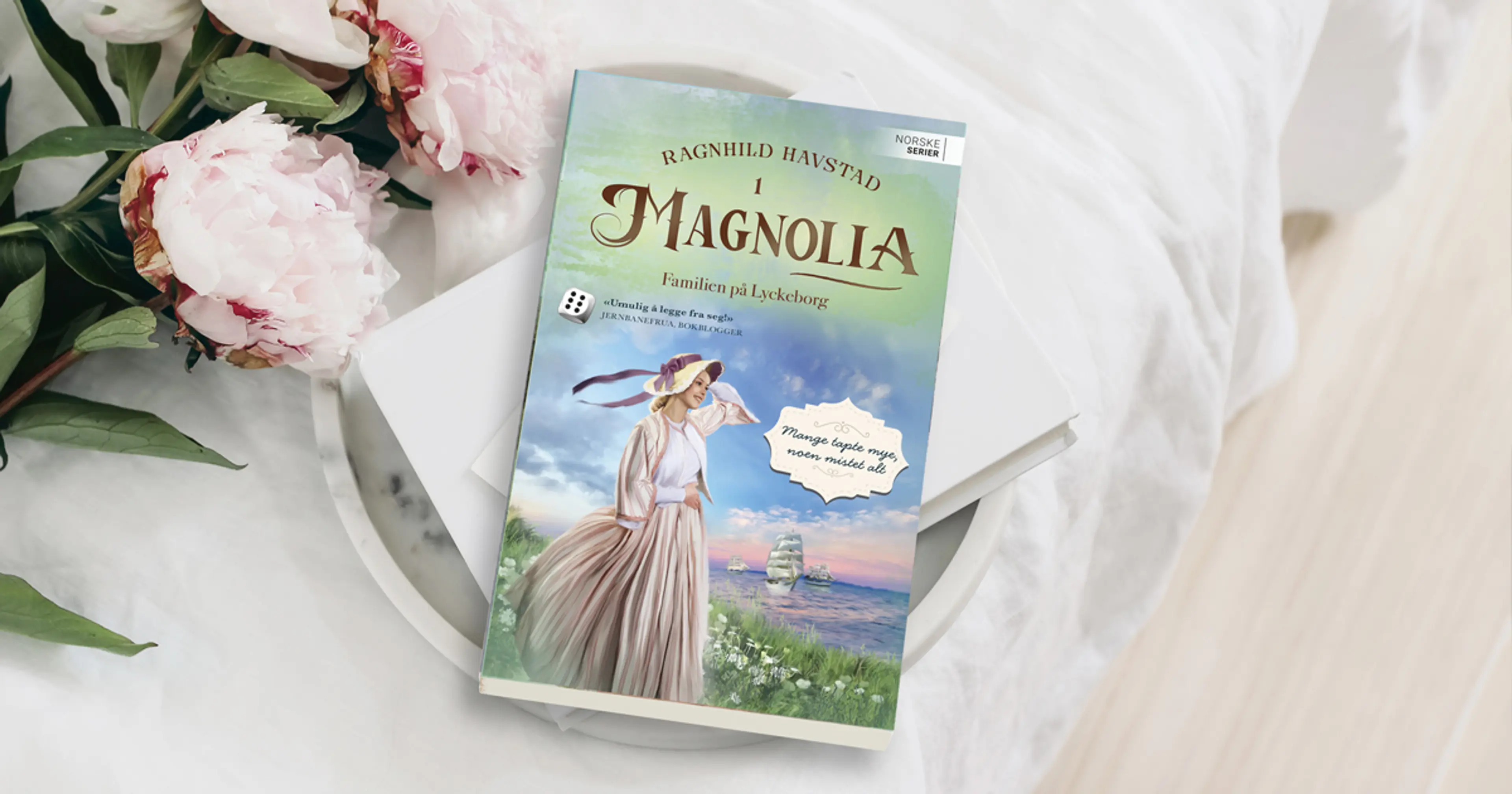 Foto av første bok i serien Magnolia