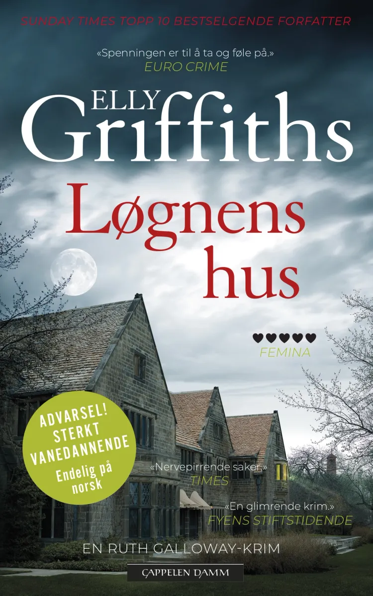 Omslag Løgnens hus av Elly Griffiths (Ebok)