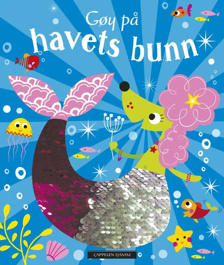 Omslag Gøy på havets bunn - paljettbok (Innbundet)