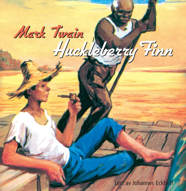 Omslag Huckleberry Finn av Mark Twain (Lydbok)