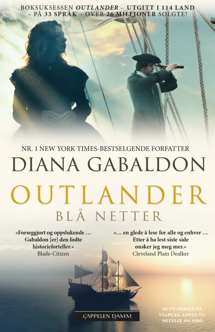Omslag Blå netter av Diana Gabaldon (Heftet)