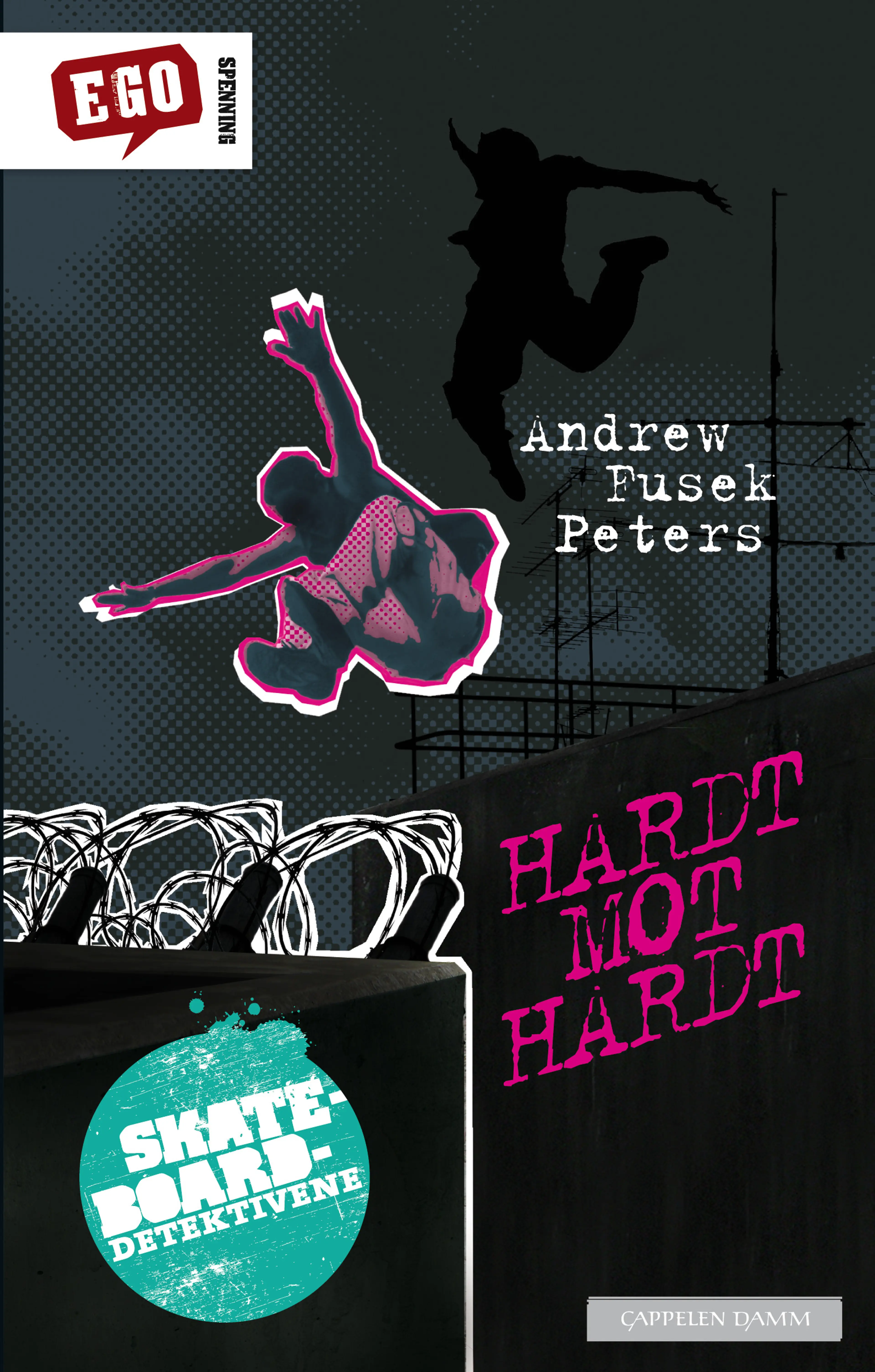 Omslag Skateboard-detektivene: Hardt mot hardt av Andrew F. Peters (Innbundet)