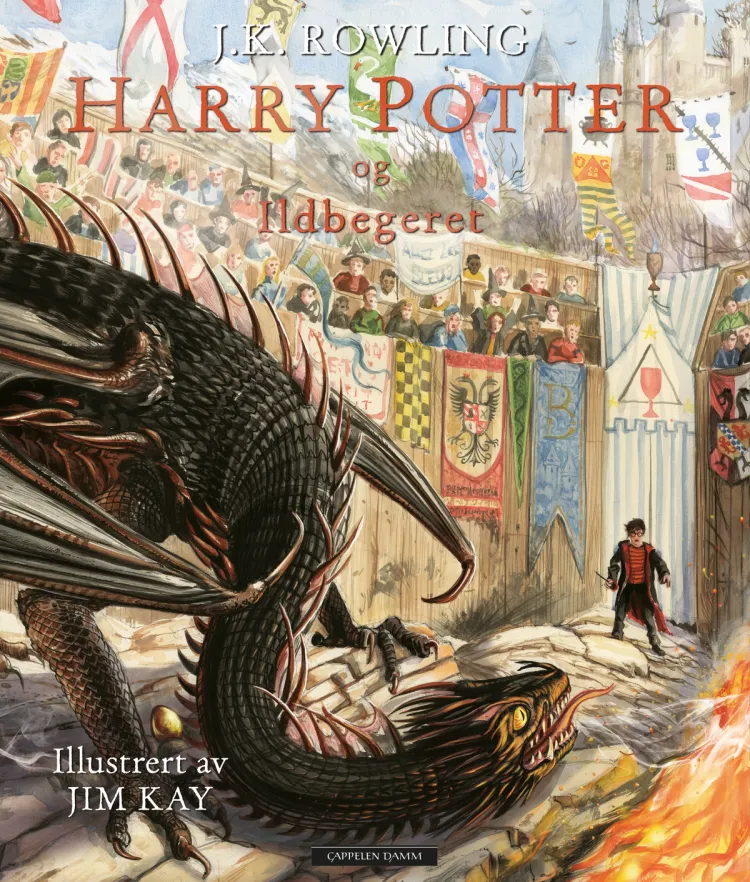 Omslag Harry Potter og Ildbegeret av J.K. Rowling (Innbundet)