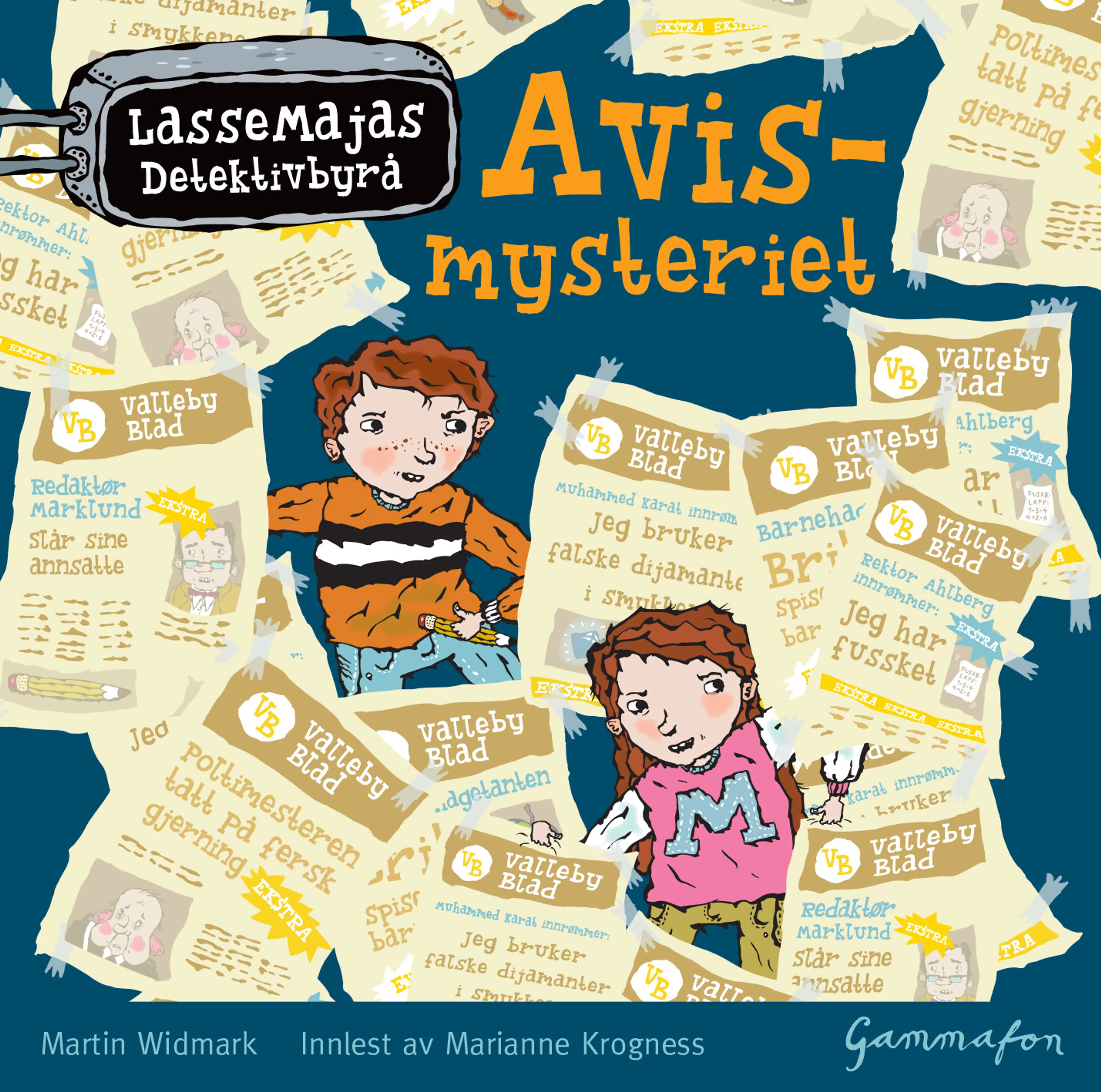 Omslag LasseMaja - Avismysteriet av Martin Widmark (Lydbok)
