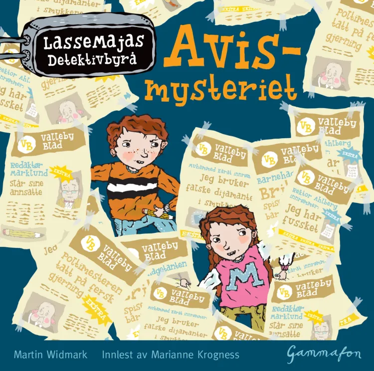 Omslag LasseMaja - Avismysteriet av Martin Widmark (Lydbok)