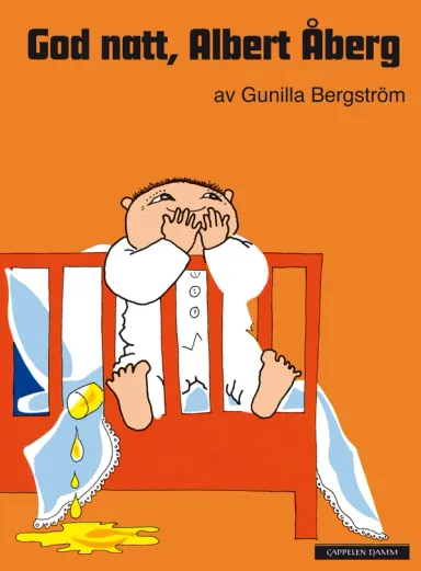 Omslag God natt, Albert Åberg av Gunilla Bergström (Innbundet)