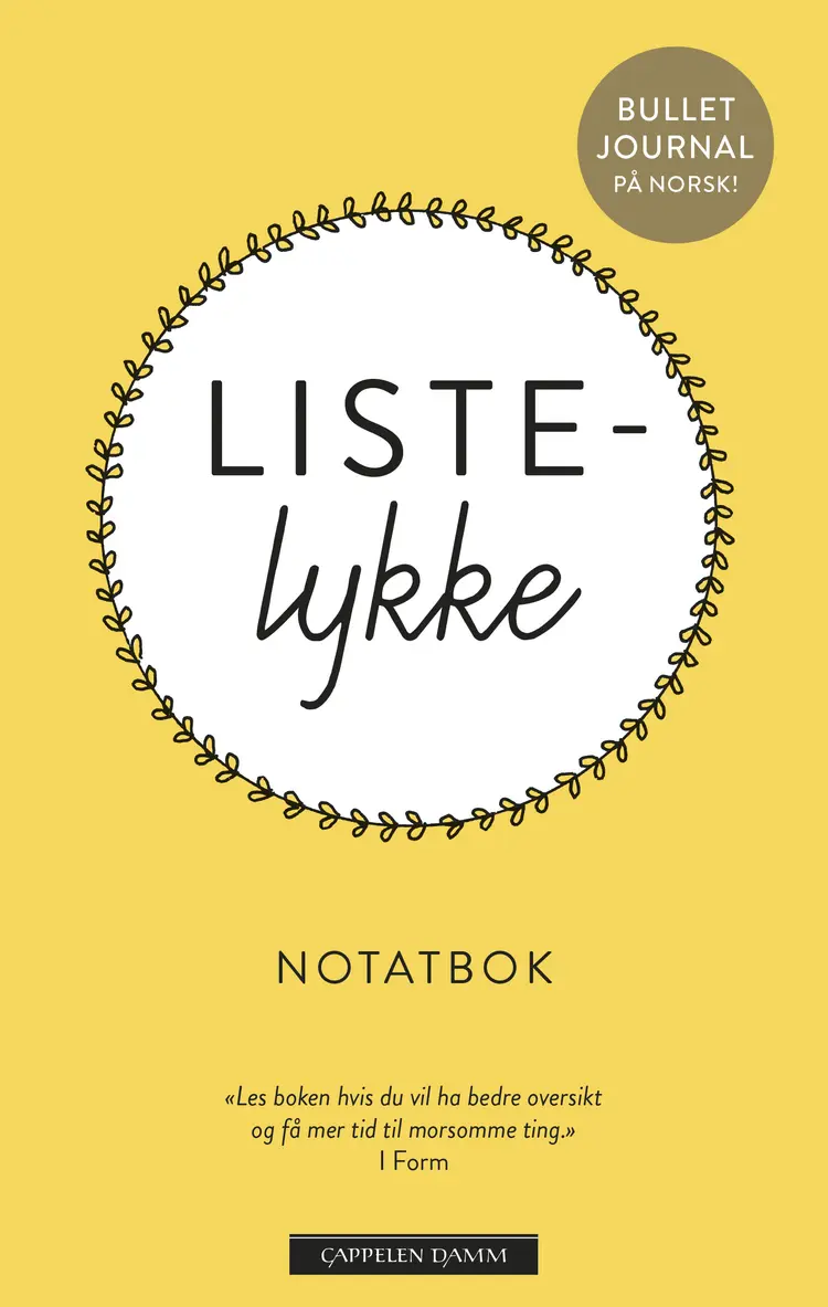 Omslag Listelykke notatbok av Gunn Beate Reinton Rulnes (Heftet)