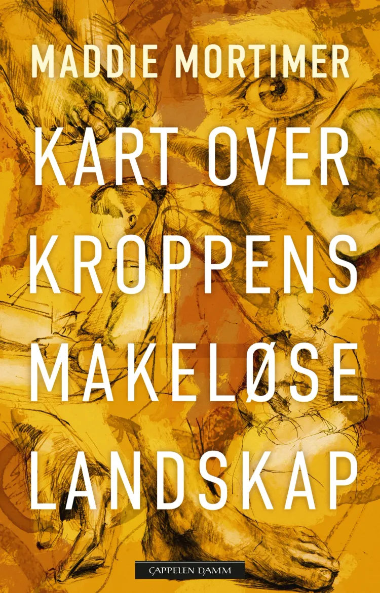 Omslag Kart over kroppens makeløse landskap av Maddie Mortimer (Innbundet)