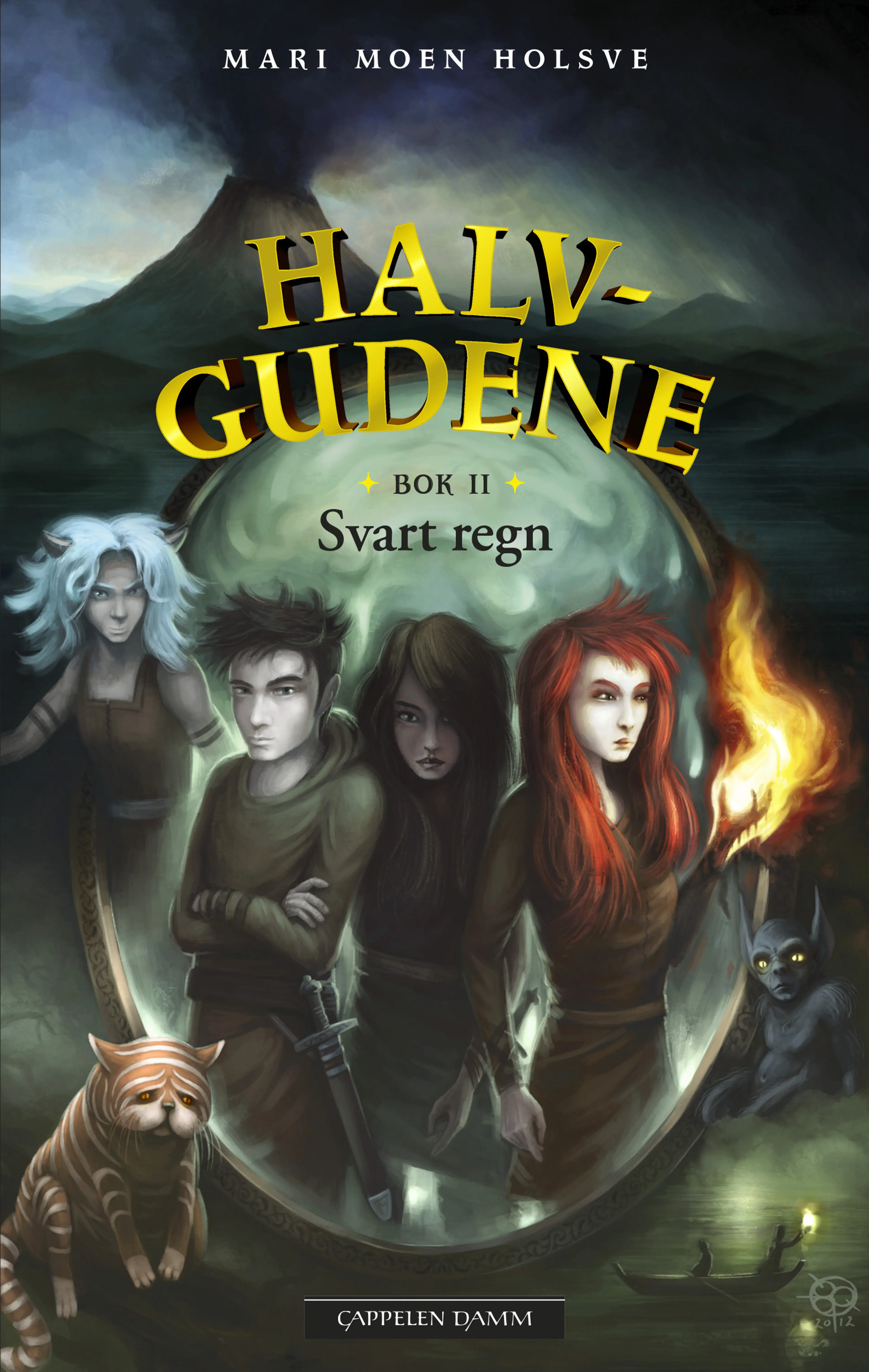 Omslag Svart regn - Halvgudene 2 av Mari Moen Holsve (Ebok)