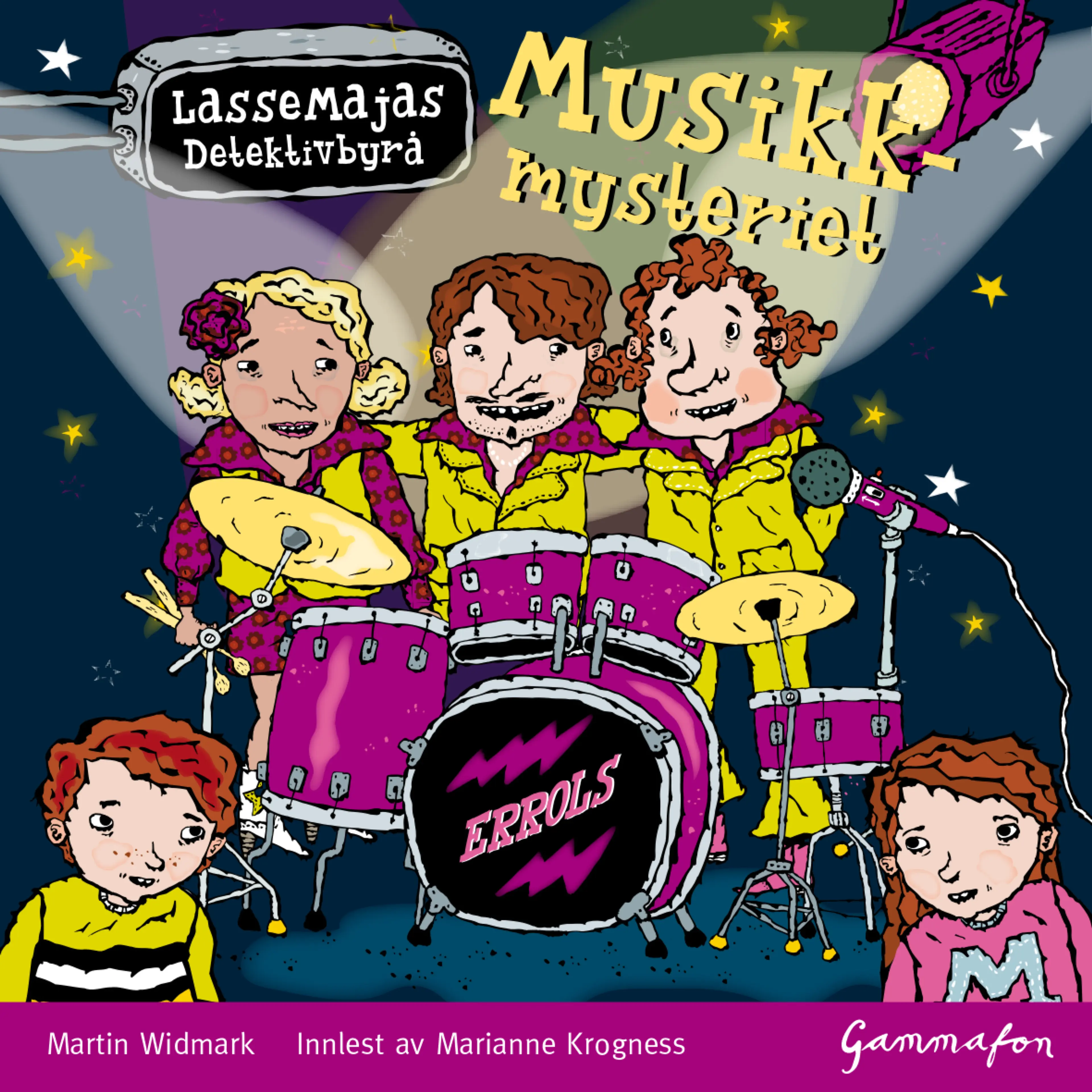 Omslag LasseMaja - Musikkmysteriet av Martin Widmark (Lydbok)