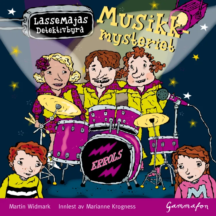 Omslag LasseMaja - Musikkmysteriet av Martin Widmark (Lydbok)